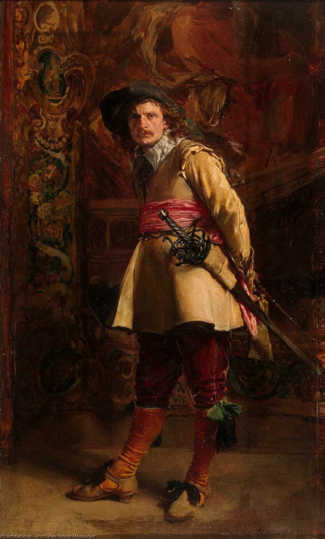 Buy Museum Art Reproductions Musketeer, 1870 by Jean Louis Ernest Meissonier (1815-1891, France) | ArtsDot.com