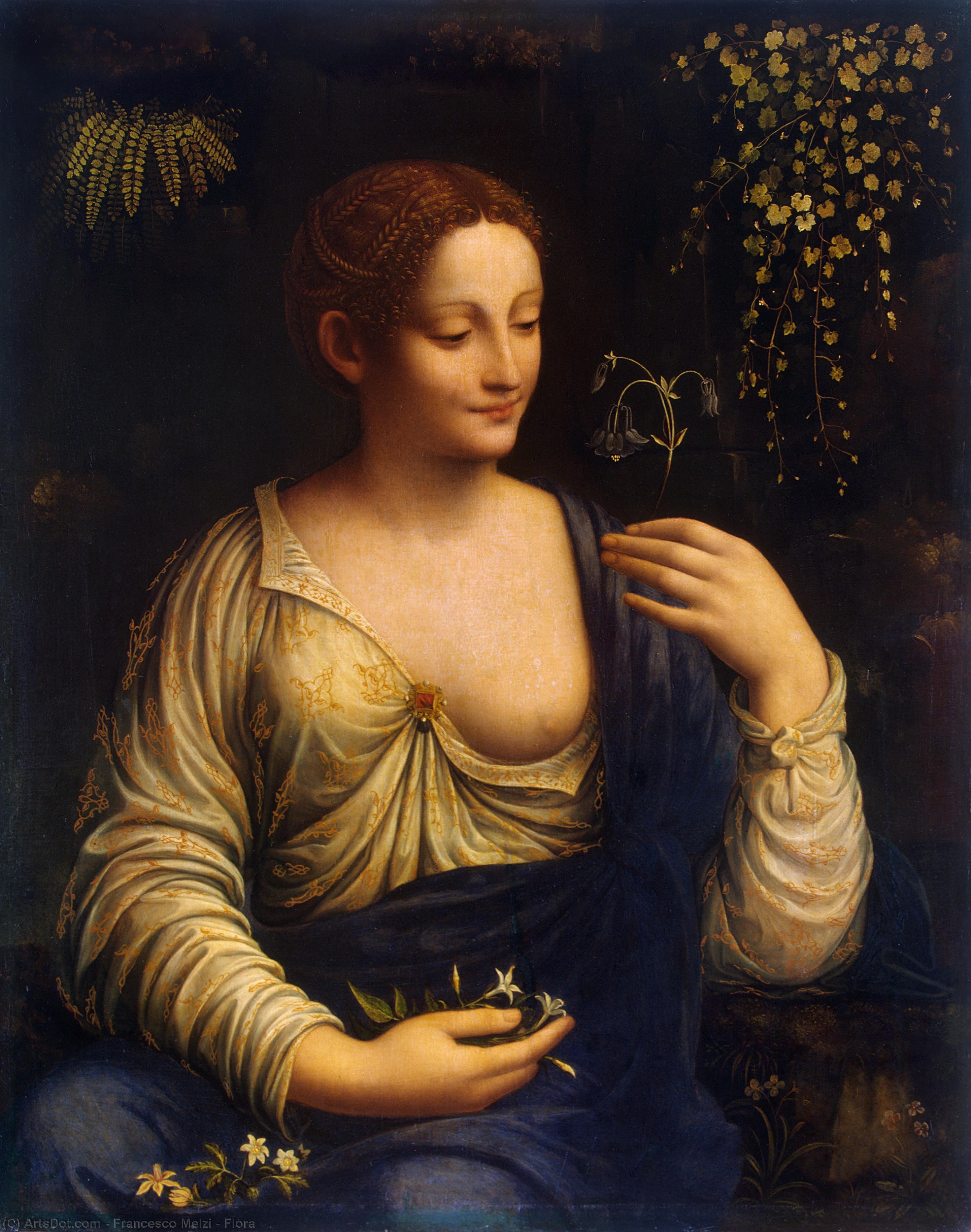 Buy Museum Art Reproductions Flora, 1517 by Francesco Melzi (1491-1570, Italy) | ArtsDot.com
