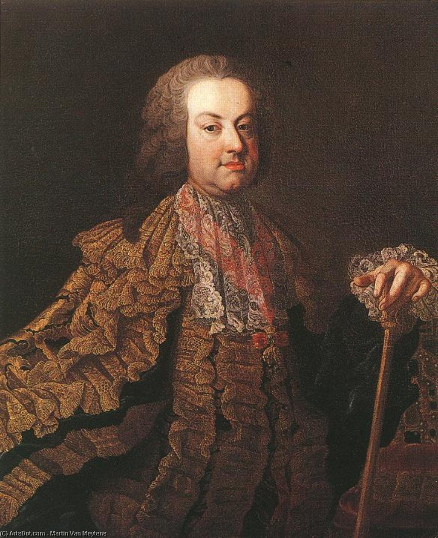Order Oil Painting Replica Emperor Francis I, 1750 by Martin Van Meytens (1695-1770, Sweden) | ArtsDot.com