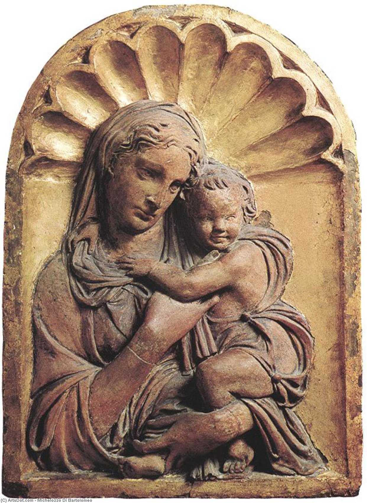Buy Museum Art Reproductions Madonna and Child by Michelozzo Di Bartolomeo (1396-1472, Italy) | ArtsDot.com