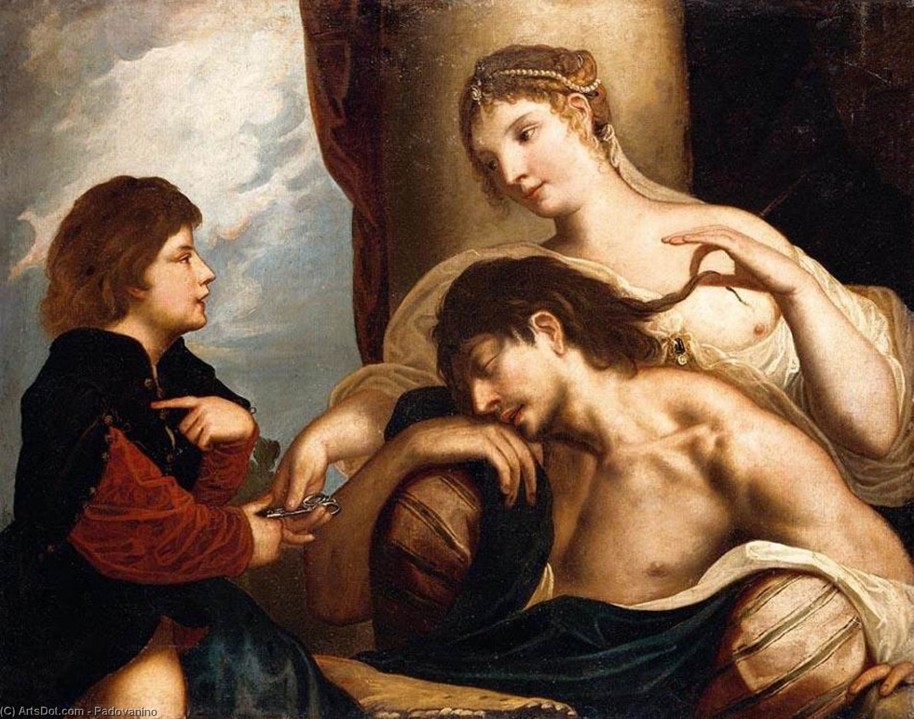 Buy Museum Art Reproductions Samson and Delilah by Padovanino (1588-1649, Italy) | ArtsDot.com