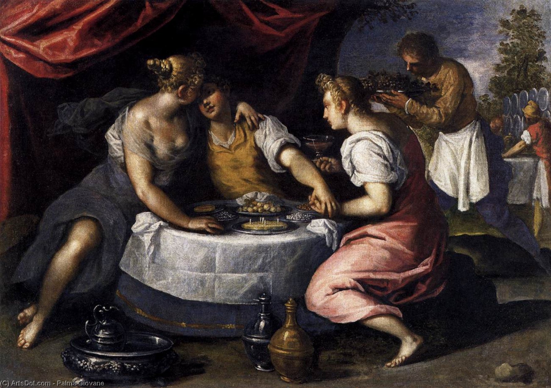 Buy Museum Art Reproductions Amusements of the Prodigal Son, 1595 by Palma Giovane (1544-1628, Italy) | ArtsDot.com