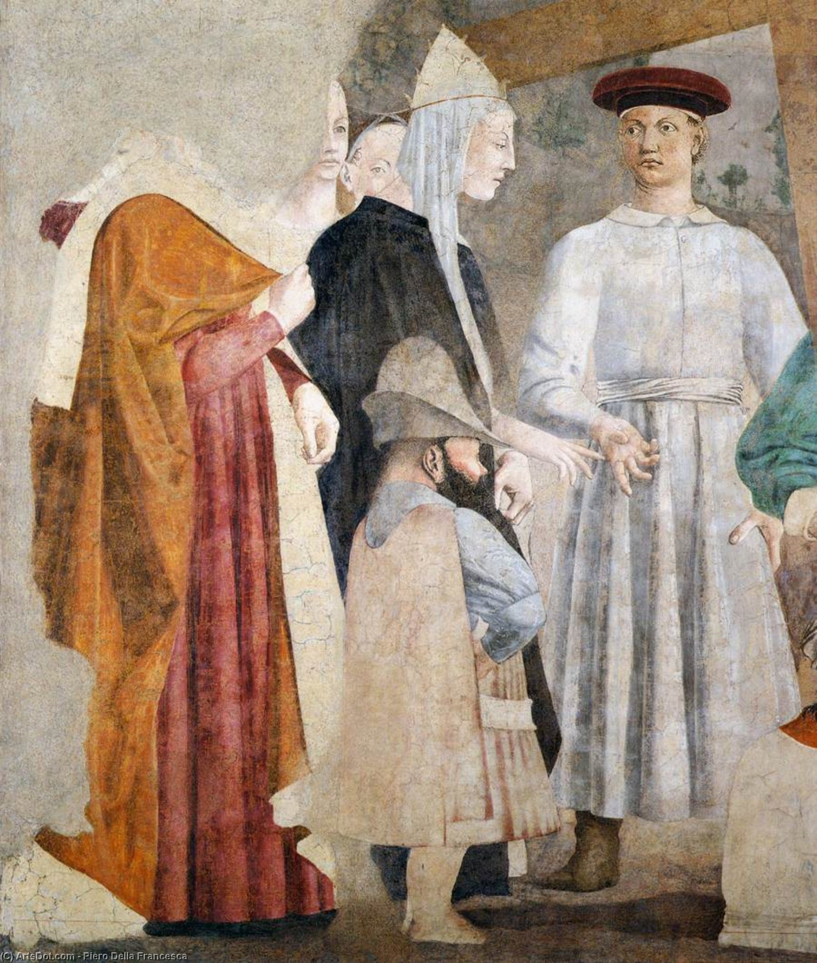 Order Oil Painting Replica 7a. Finding of the True Cross (detail), 1452 by Piero Della Francesca (1415-1492, Italy) | ArtsDot.com