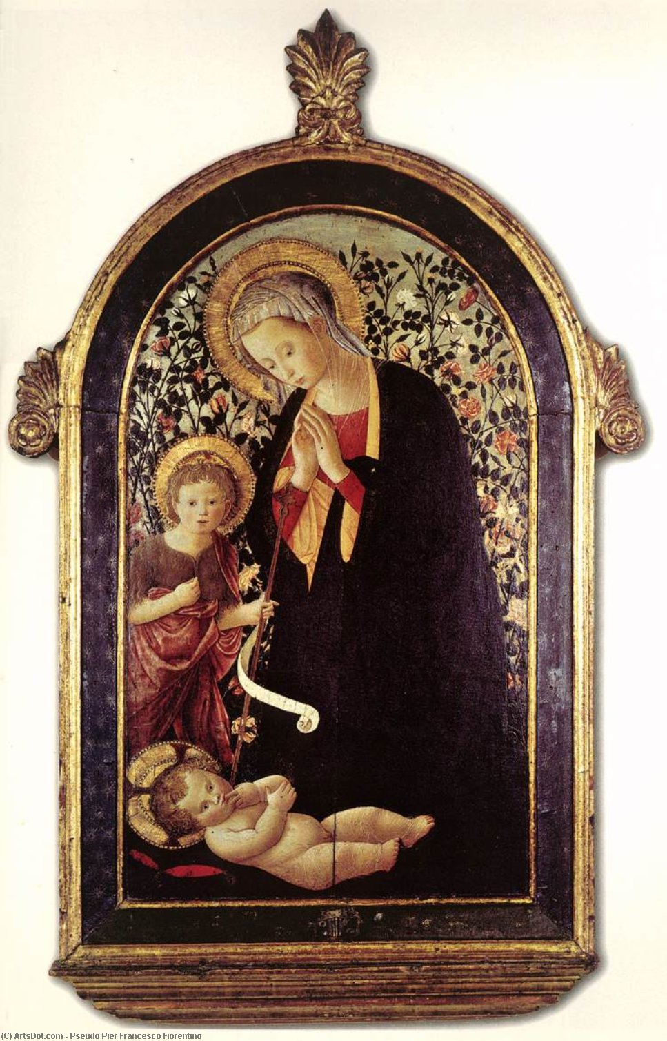 Buy Museum Art Reproductions Adoration of the Child with the Young St John, 1480 by Pseudo Pier Francesco Fiorentino (1444-1497, Italy) | ArtsDot.com