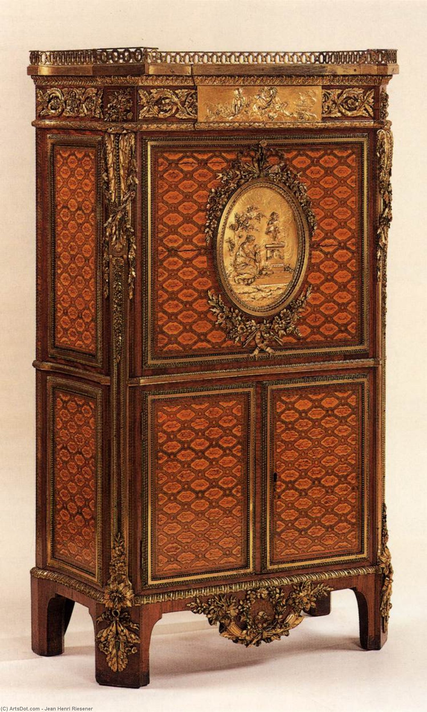 Buy Museum Art Reproductions Drop-front secretaire, 1783 by Jean Henri Riesener (1767-1828, Germany) | ArtsDot.com