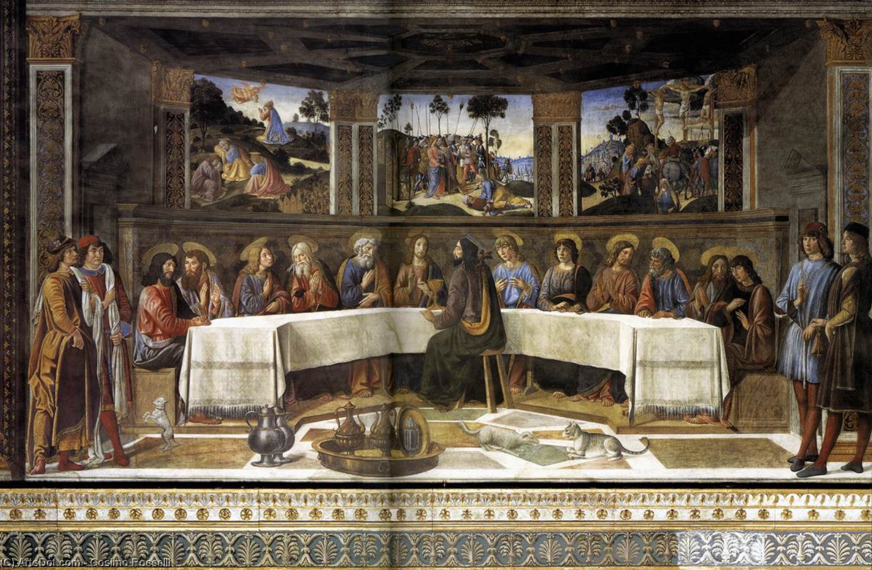Order Oil Painting Replica The Last Supper, 1481 by Cosimo Rosselli (1439-1507, Italy) | ArtsDot.com