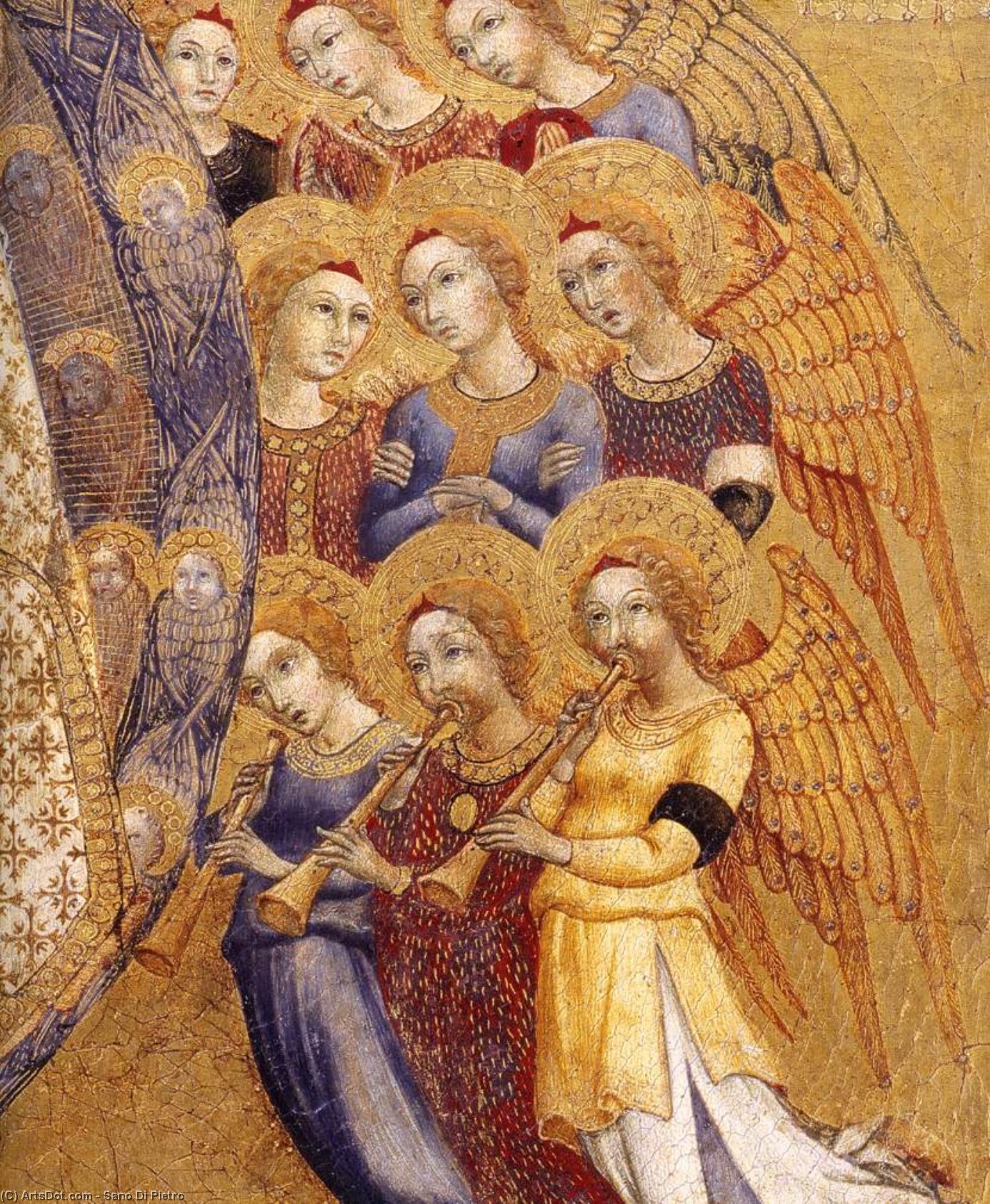 Order Oil Painting Replica Assumption of the Virgin (detail), 1448 by Sano Di Pietro (1406-1481, Italy) | ArtsDot.com