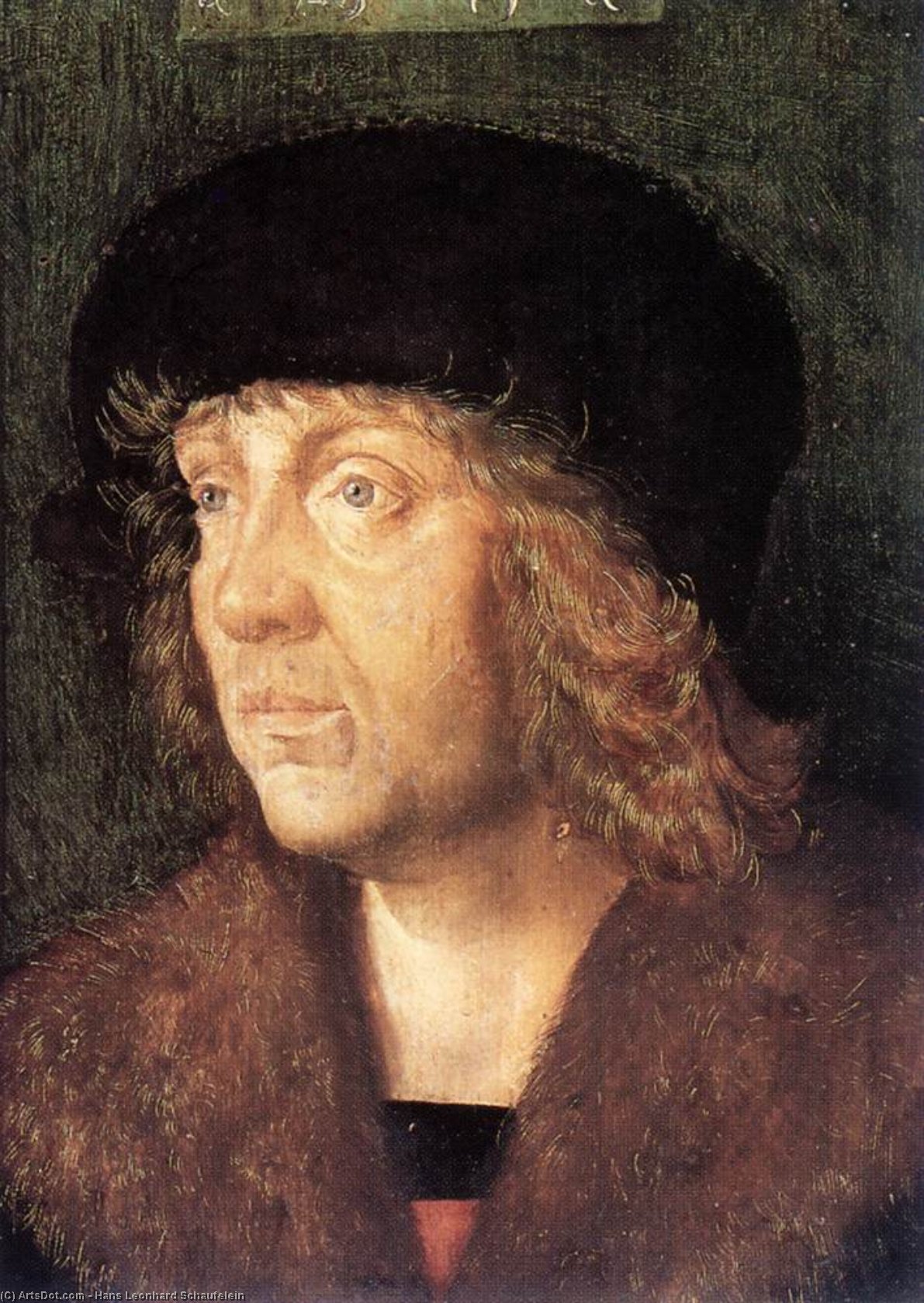 Buy Museum Art Reproductions Portrait of a Man, 1505 by Hans Leonhard Schaufelein (1480-1540, Germany) | ArtsDot.com