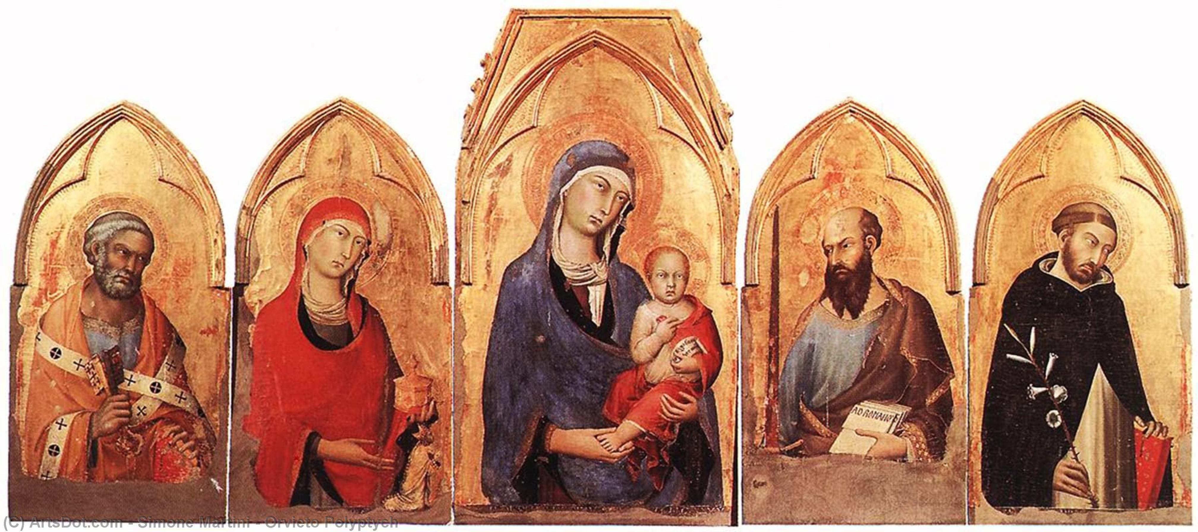 Order Artwork Replica Orvieto Polyptych, 1321 by Simone Martini (1284-1344, Italy) | ArtsDot.com