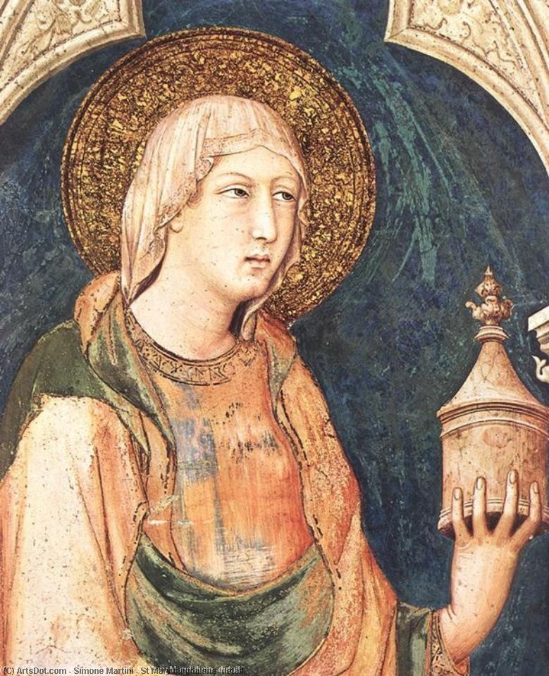 Order Oil Painting Replica St Mary Magdalene (detail), 1317 by Simone Martini (1284-1344, Italy) | ArtsDot.com