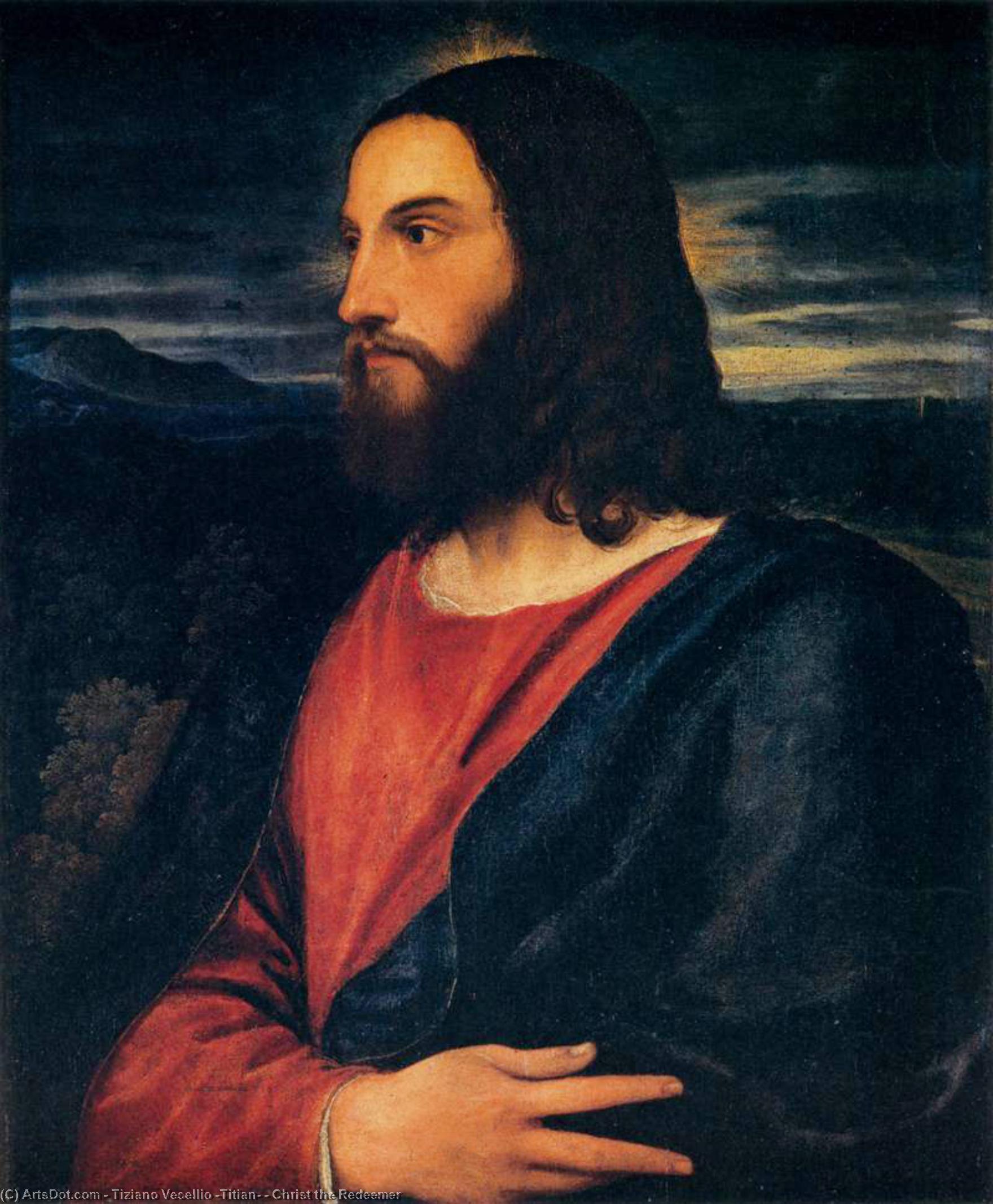 Buy Museum Art Reproductions Christ the Redeemer, 1533 by Tiziano Vecellio (Titian) (1490-1576, Italy) | ArtsDot.com