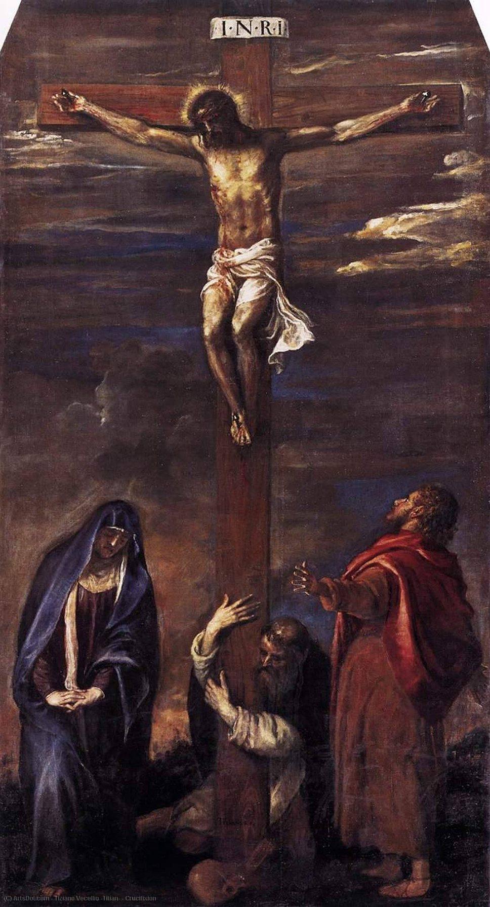 Order Paintings Reproductions Crucifixion, 1558 by Tiziano Vecellio (Titian) (1490-1576, Italy) | ArtsDot.com