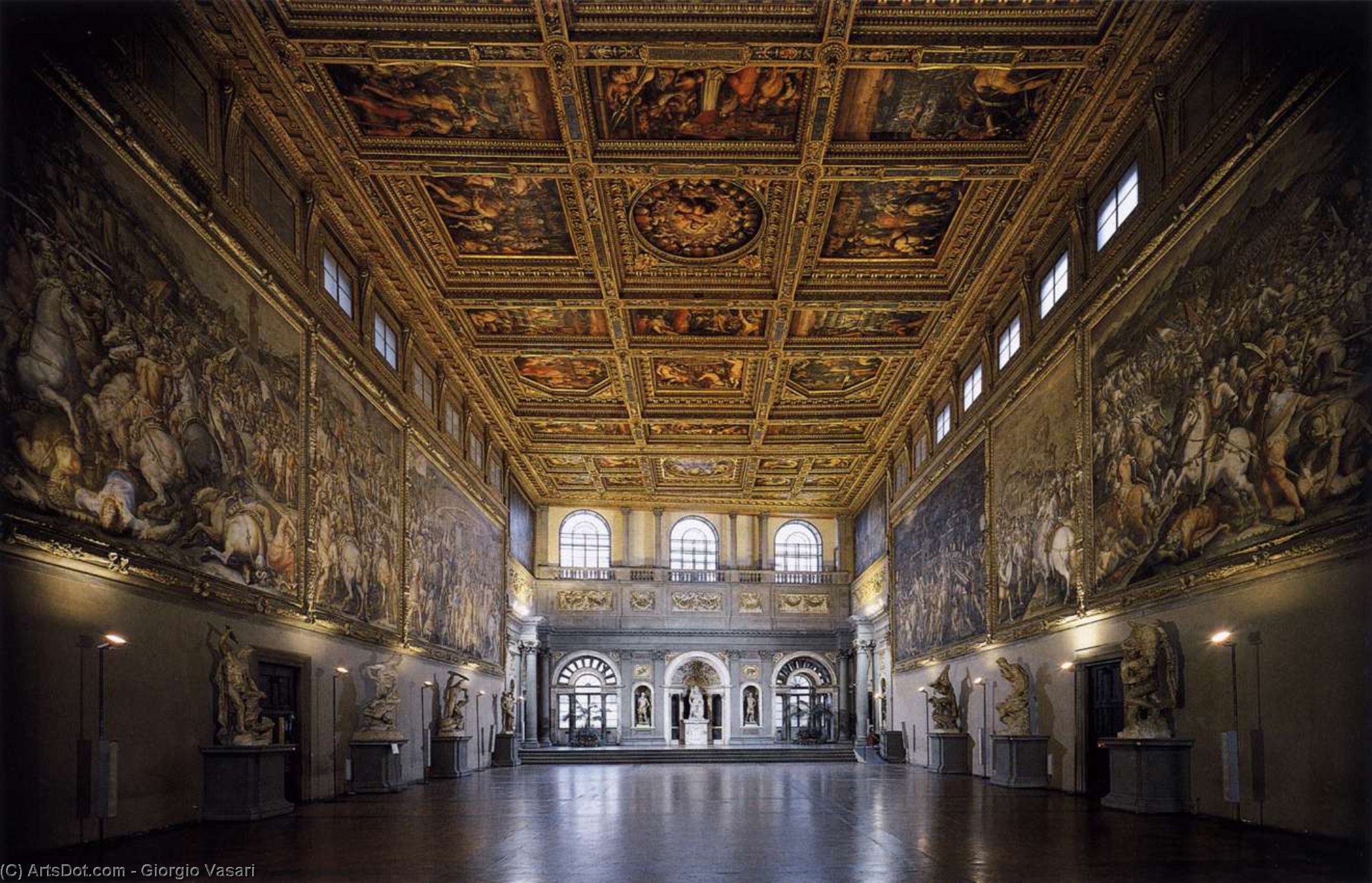 Order Artwork Replica Sala del Cinquecento by Giorgio Vasari (1511-1574, Italy) | ArtsDot.com