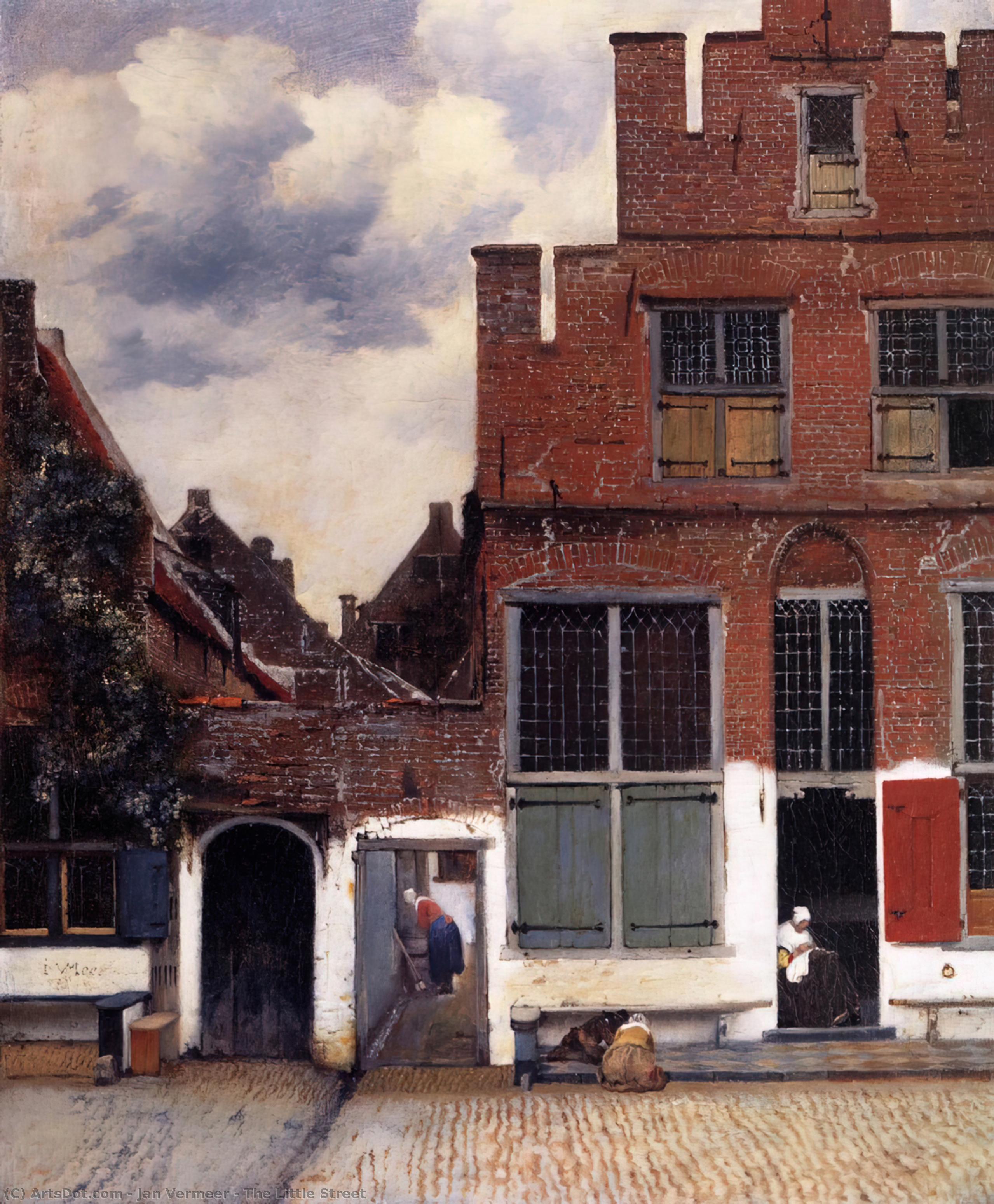 Bestellen Kunstreproduktionen Die kleine Straße, 1657 von Johannes Vermeer (1632-1675, Netherlands) | ArtsDot.com