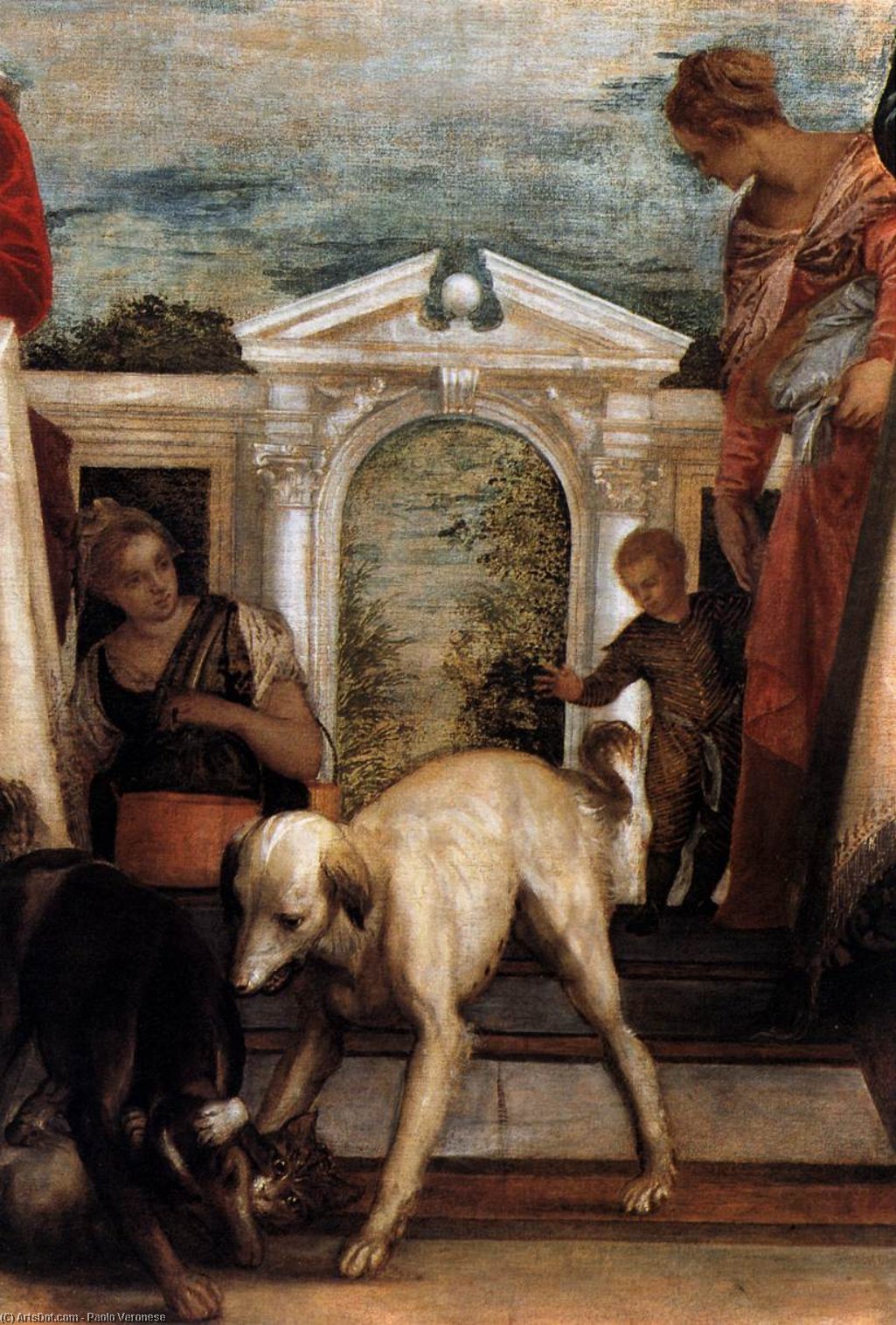 Buy Museum Art Reproductions Feast at the House of Simon (detail), 1567 by Paolo Veronese (1528-1588, Italy) | ArtsDot.com