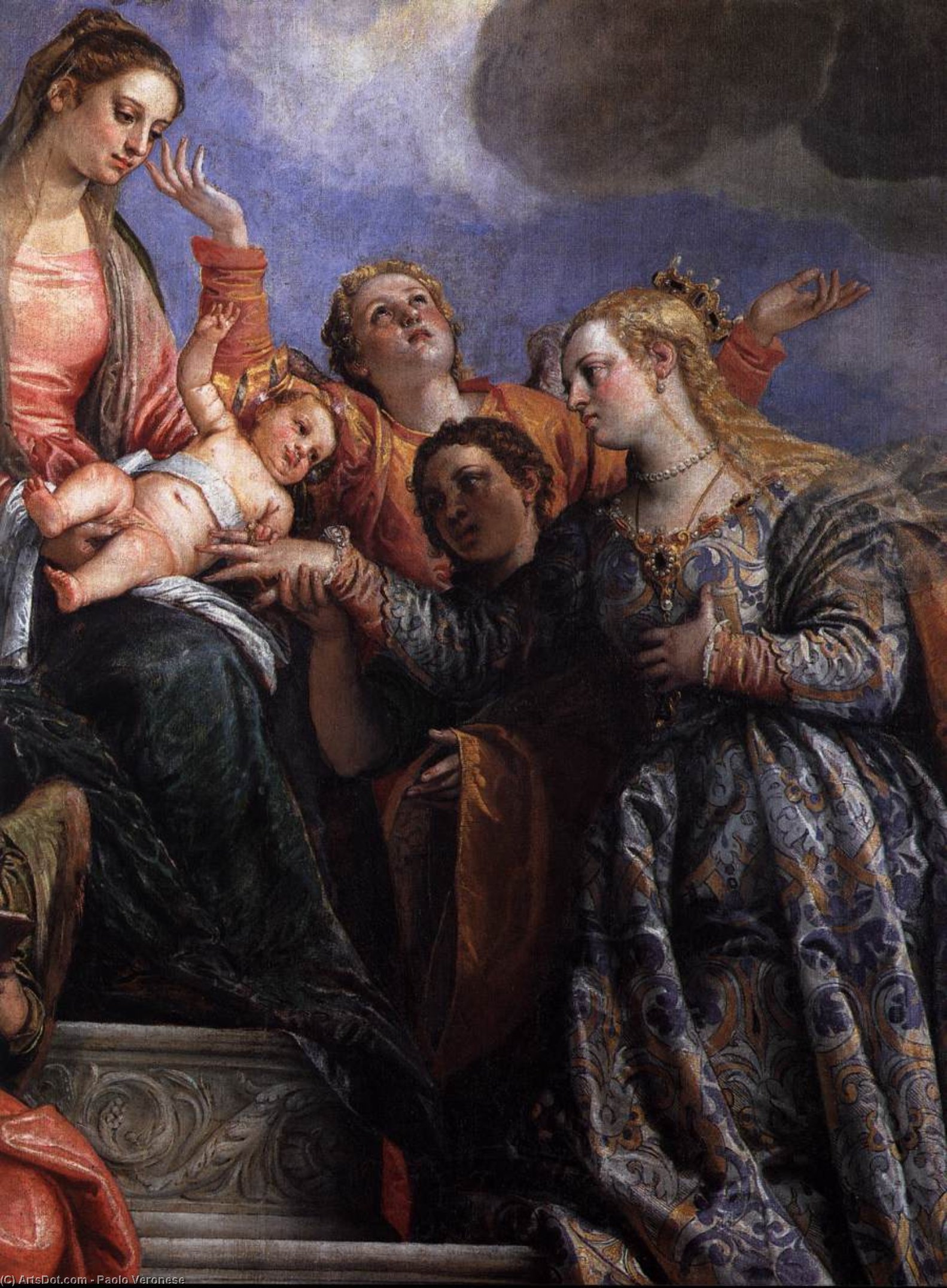 Order Artwork Replica Mystical Marriage of St Catherine (detail), 1575 by Paolo Veronese (1528-1588, Italy) | ArtsDot.com