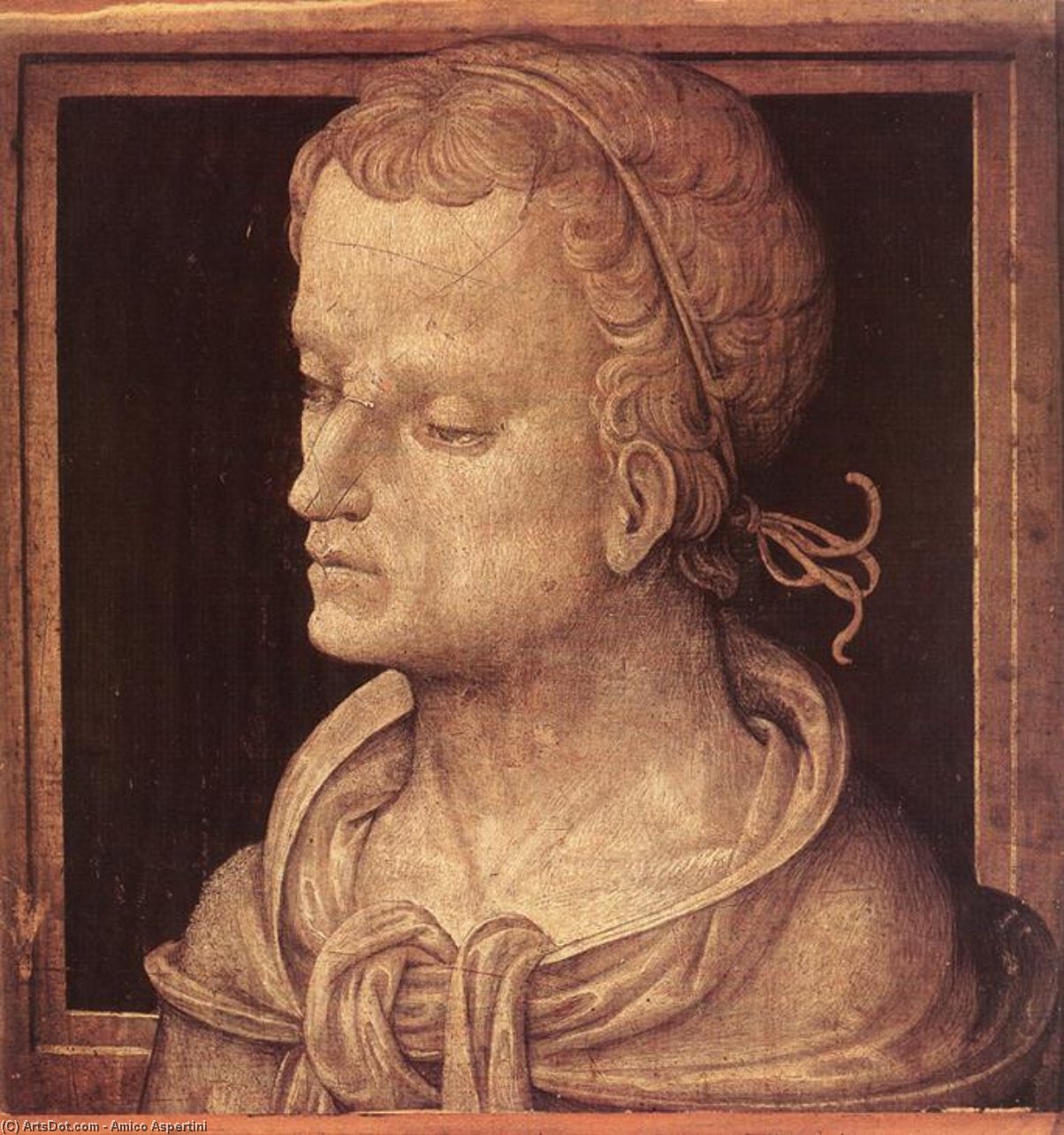 Buy Museum Art Reproductions Heroic Head, 1496 by Amico Aspertini (1475-1552, Italy) | ArtsDot.com