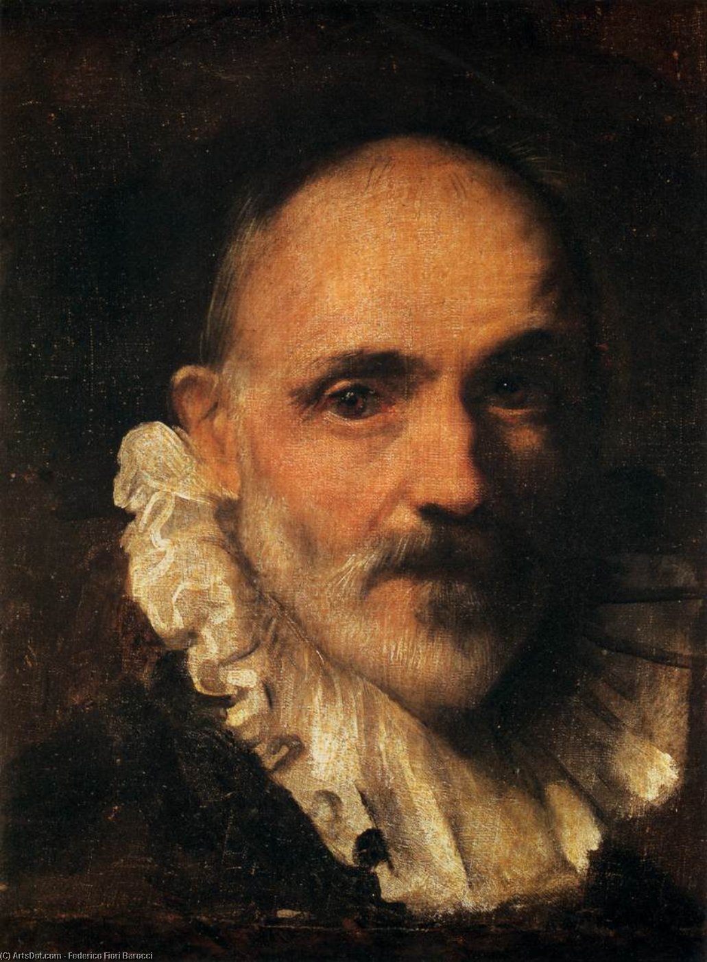 Buy Museum Art Reproductions Self-Portrait, 1570 by Federico Fiori Barocci (1535-1612, Italy) | ArtsDot.com