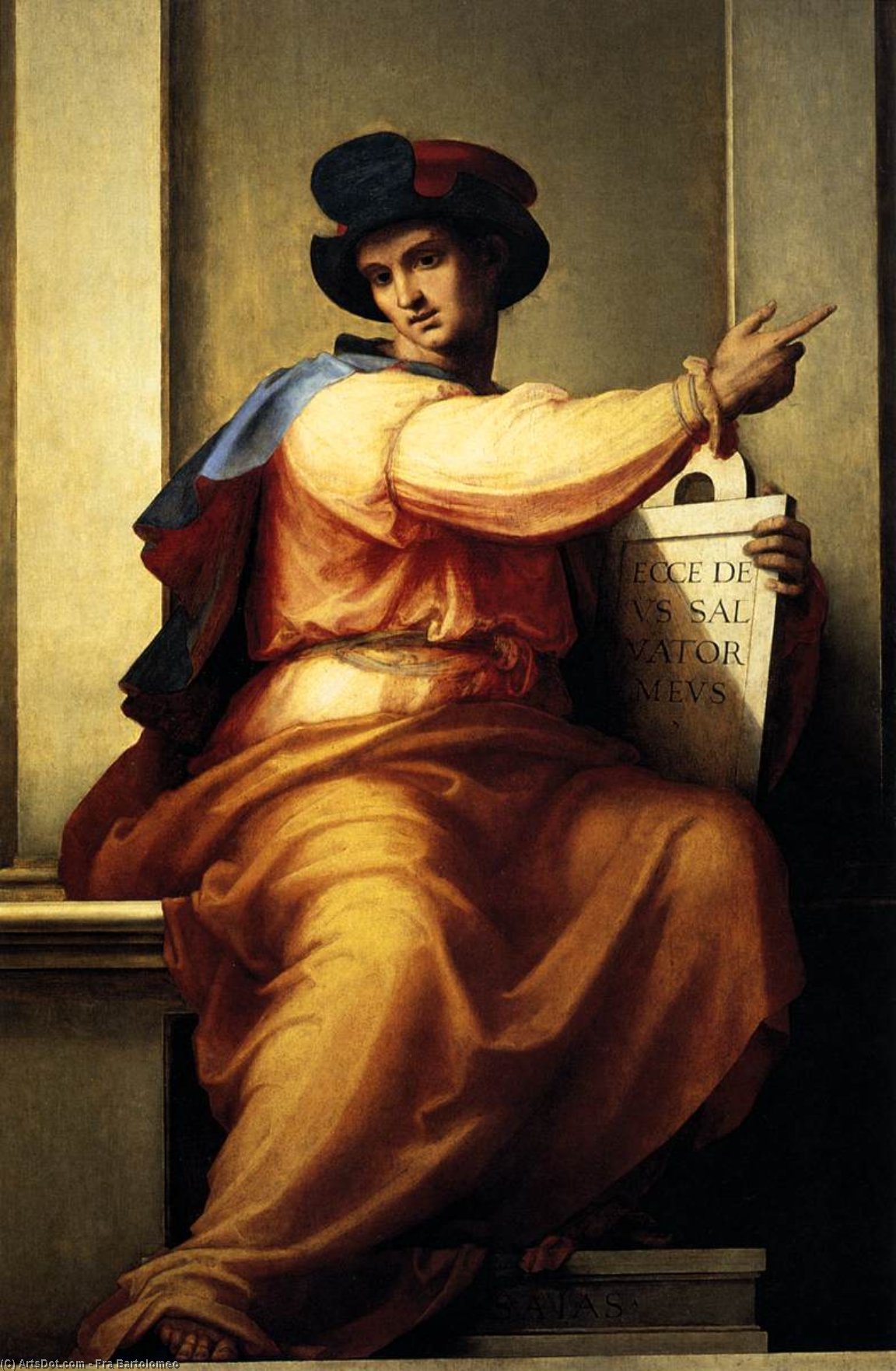 Order Oil Painting Replica Prophet Isaiah, 1516 by Fra Bartolomeo (1472-1517, Italy) | ArtsDot.com