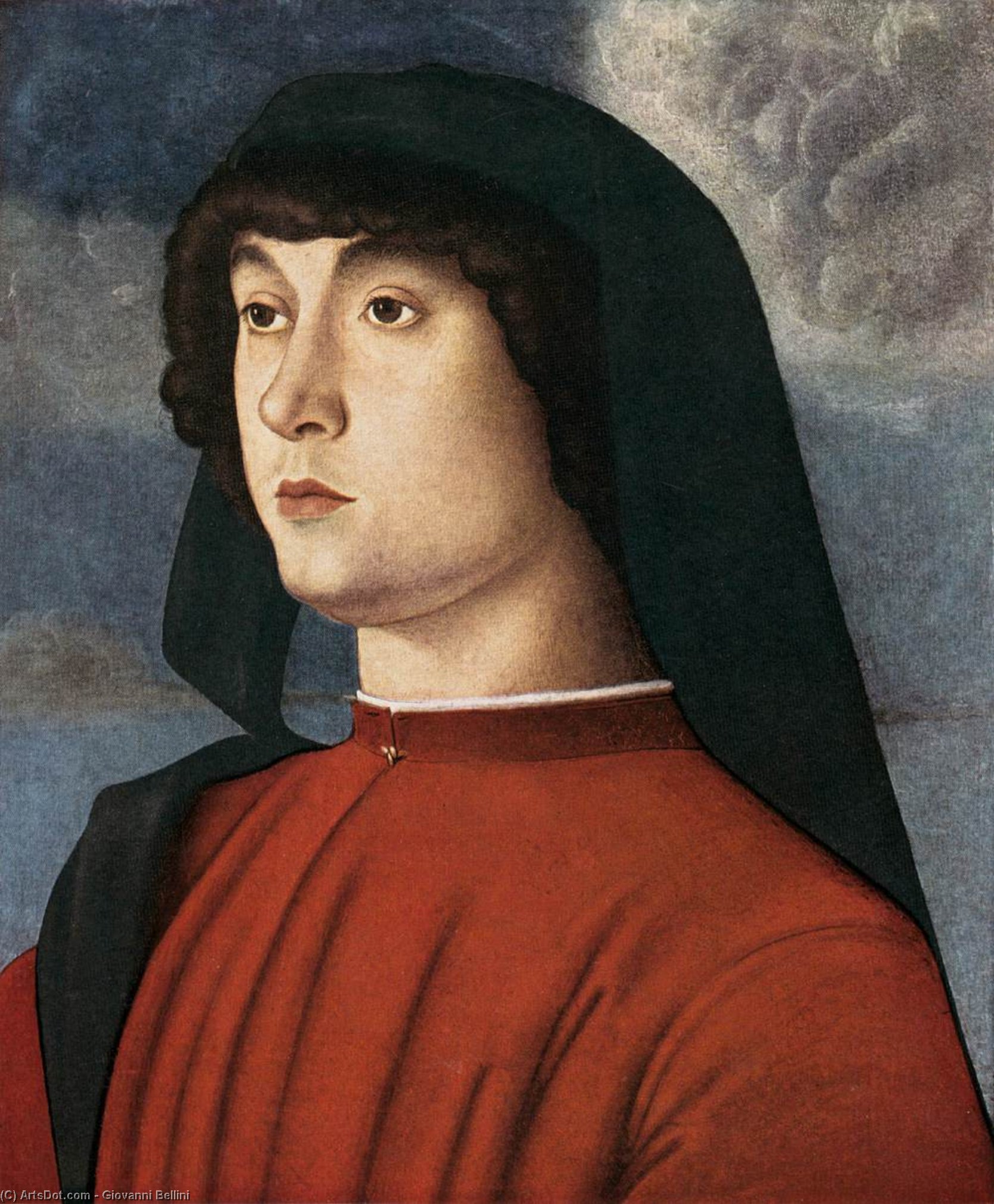 Order Artwork Replica Portrait of a Young Man in Red, 1485 by Giovanni Bellini (1433-1516, Italy) | ArtsDot.com