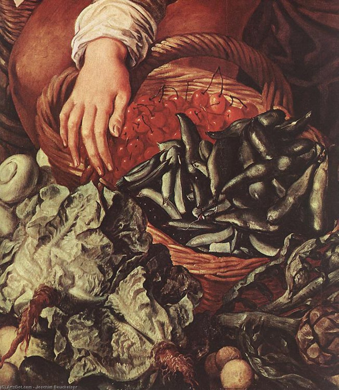Order Artwork Replica Market Scene (detail) by Joachim Beuckelaer (1533-1573, Belgium) | ArtsDot.com
