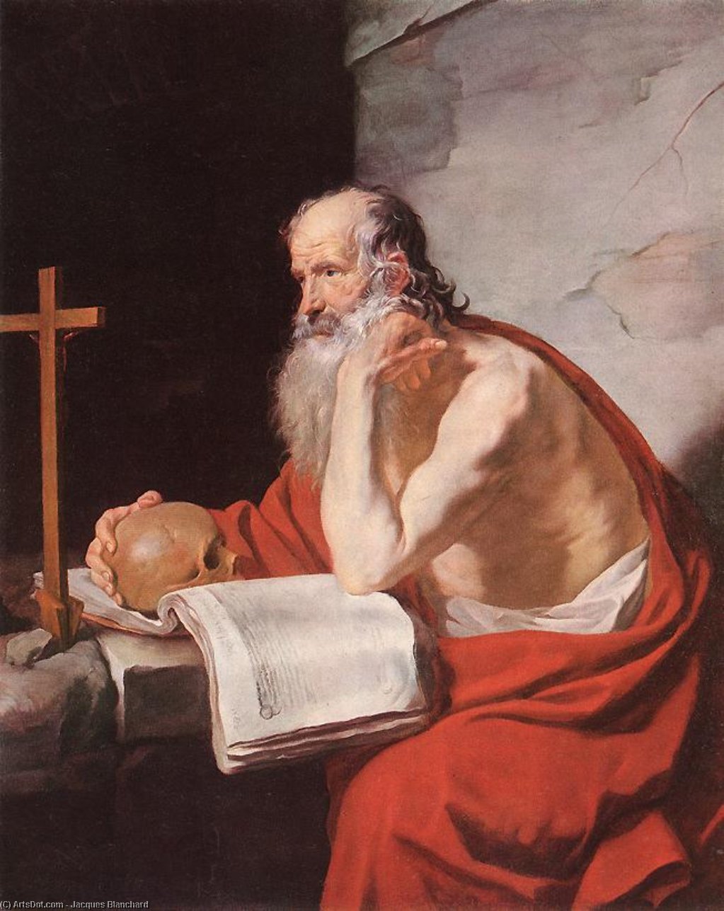 Order Art Reproductions St Jerome, 1632 by Jacques Blanchard (1600-1638, France) | ArtsDot.com