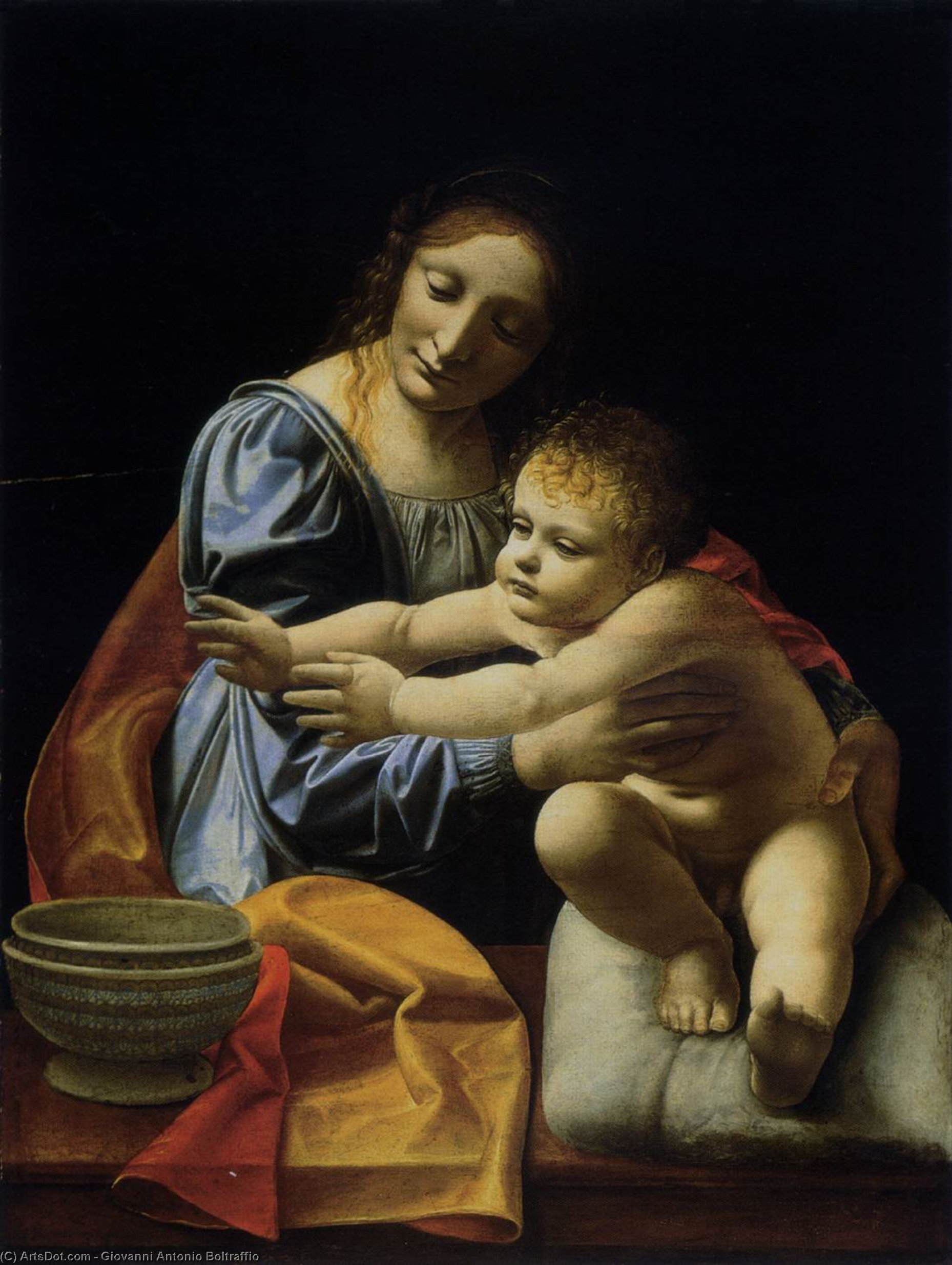 Order Oil Painting Replica Virgin and Child, 1490 by Giovanni Antonio Boltraffio (1467-1516, Italy) | ArtsDot.com