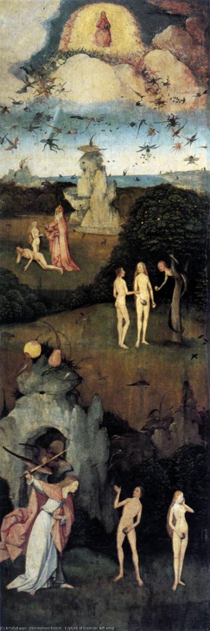 Buy Museum Art Reproductions Triptych of Haywain (left wing), 1500 by Hieronymus Bosch (1450-1516, Netherlands) | ArtsDot.com