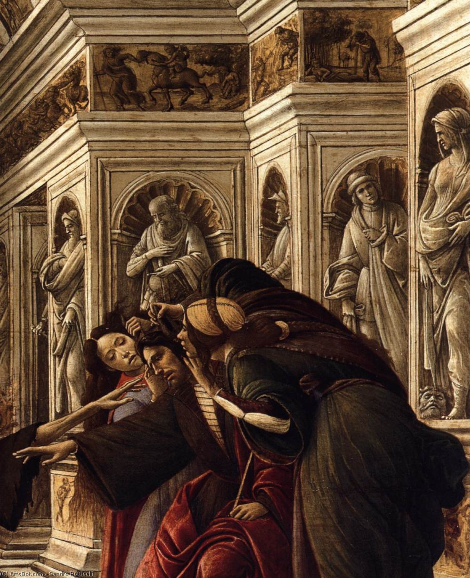 Buy Museum Art Reproductions Calumny of Apelles (detail) (8), 1494 by Sandro Botticelli (1445-1510, Italy) | ArtsDot.com