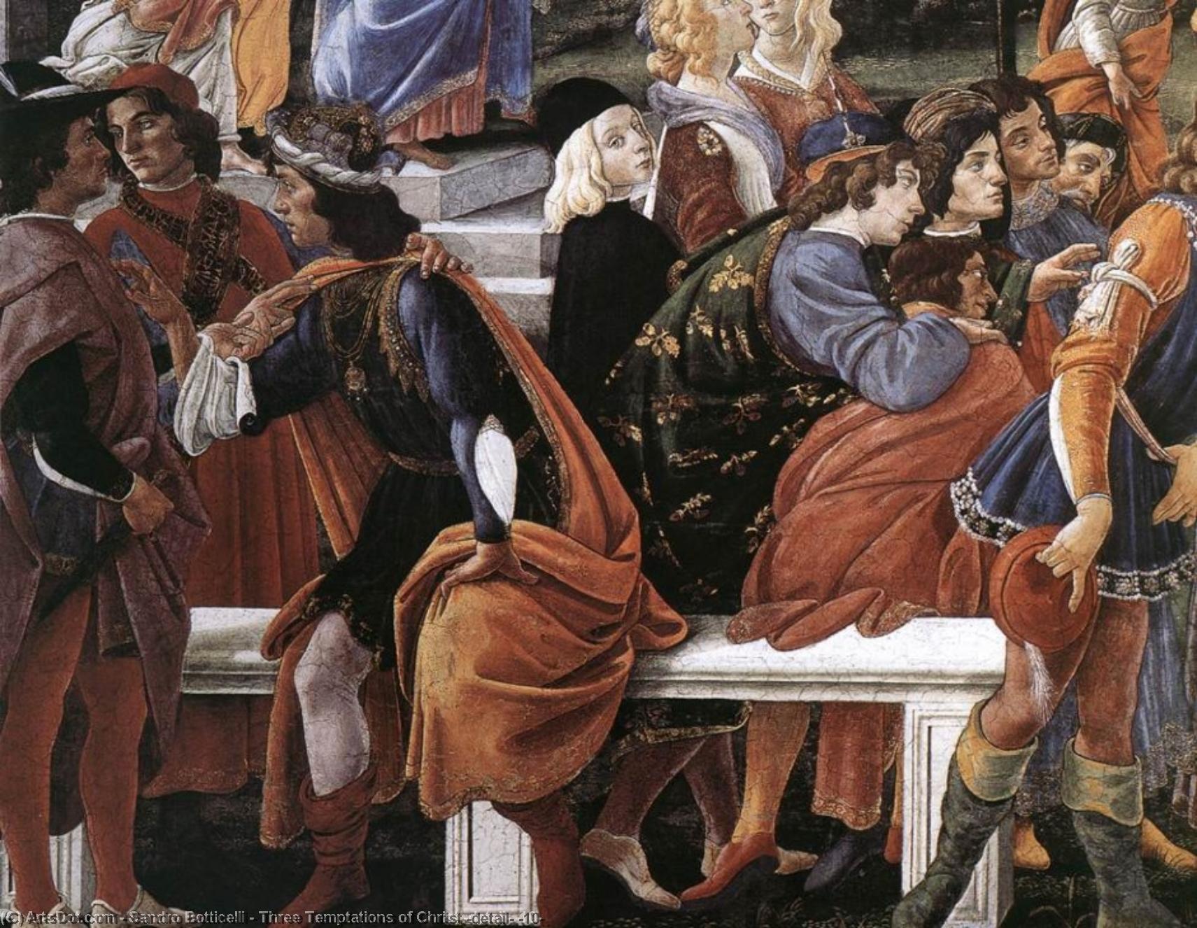 Order Oil Painting Replica Three Temptations of Christ (detail) (10), 1481 by Sandro Botticelli (1445-1510, Italy) | ArtsDot.com