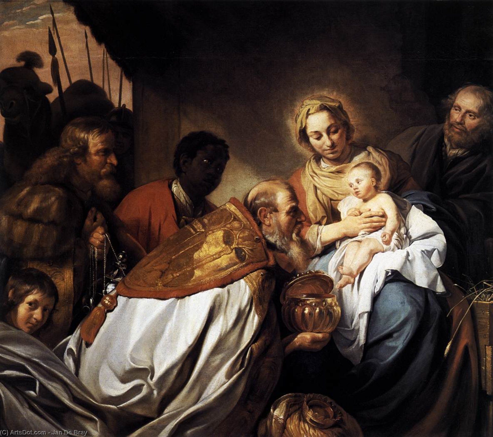 Order Oil Painting Replica The Adoration of the Magi, 1674 by Jan De Bray (1627-1697, Netherlands) | ArtsDot.com