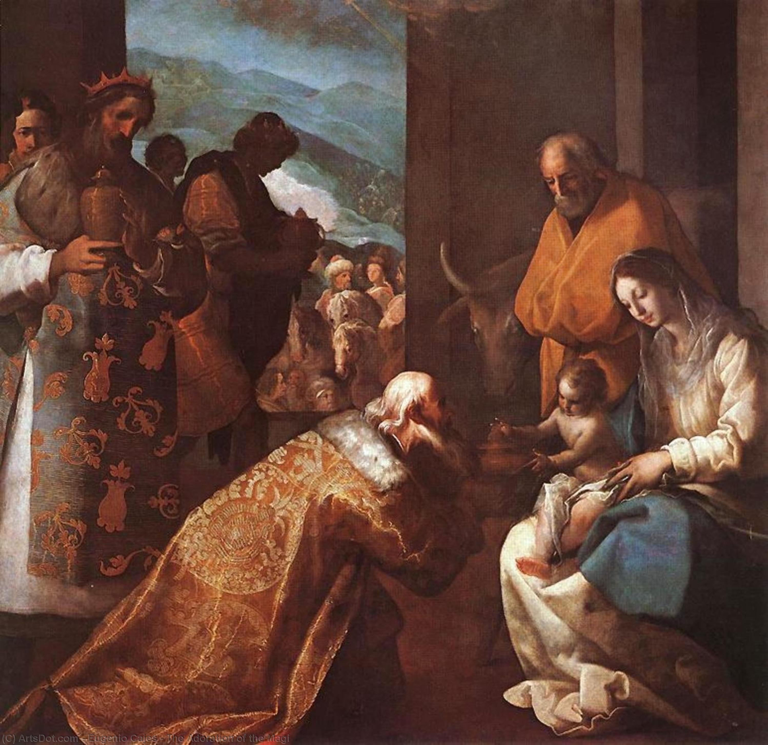Buy Museum Art Reproductions The Adoration of the Magi, 1620 by Eugenio Cajes (1575-1634, Spain) | ArtsDot.com