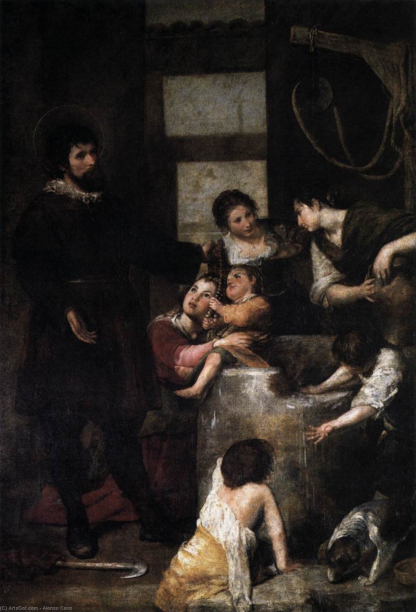 Buy Museum Art Reproductions The Miracle at the Well, 1646 by Alonso Cano (1601-1667, Spain) | ArtsDot.com