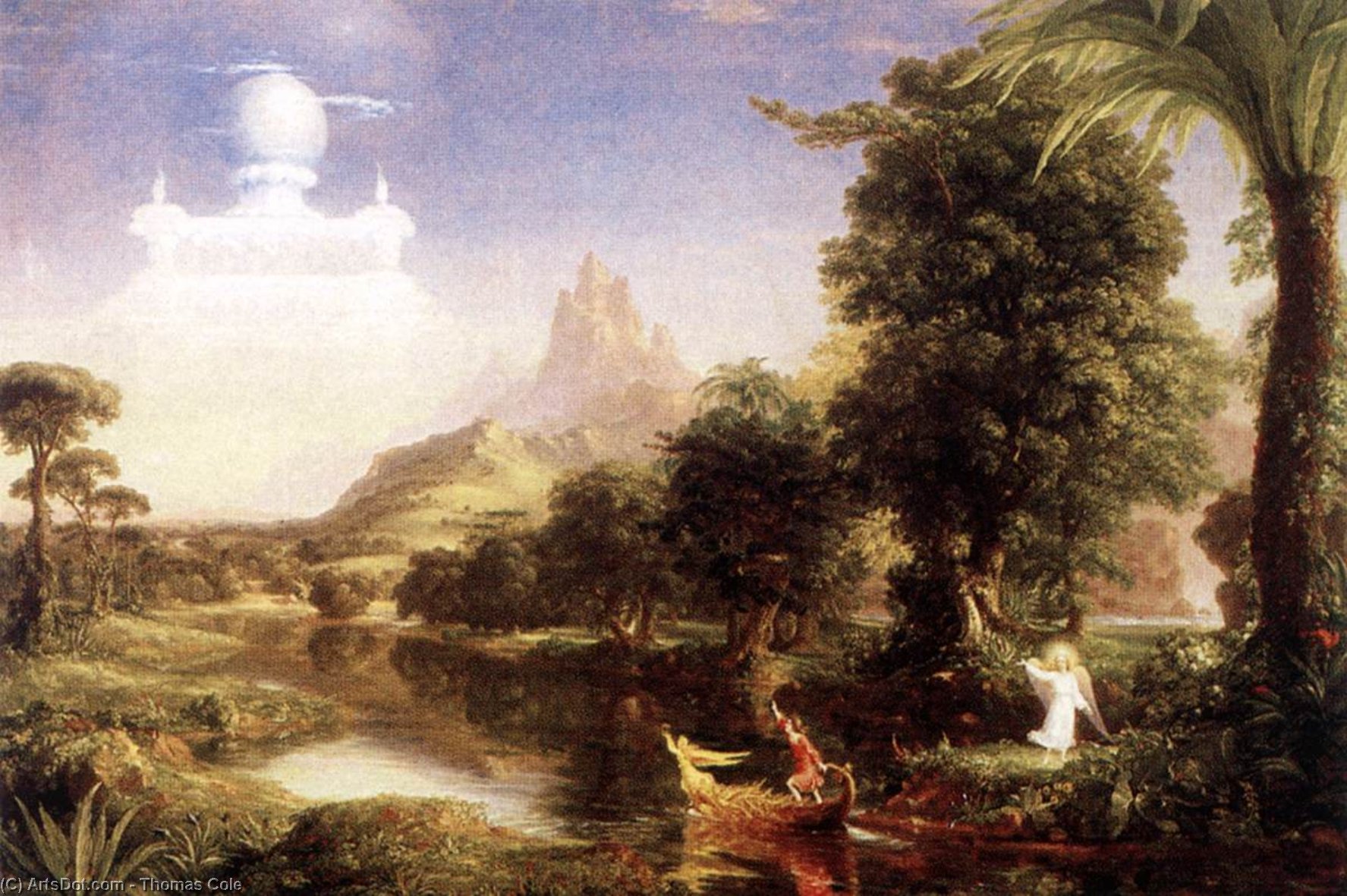 Order Oil Painting Replica The Ages of Life: Youth, 1842 by Thomas Cole (1801-1848, United Kingdom) | ArtsDot.com