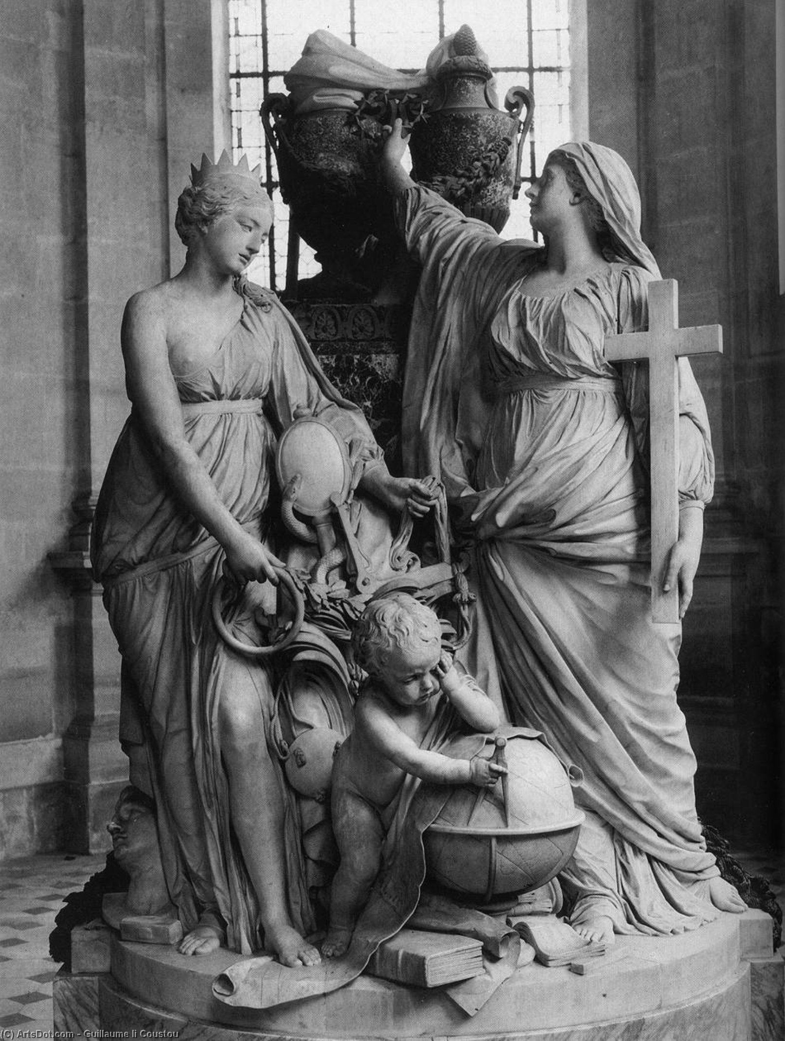 Order Artwork Replica Monument to the Dauphin by Guillaume Ii Coustou (1716-1777, France) | ArtsDot.com