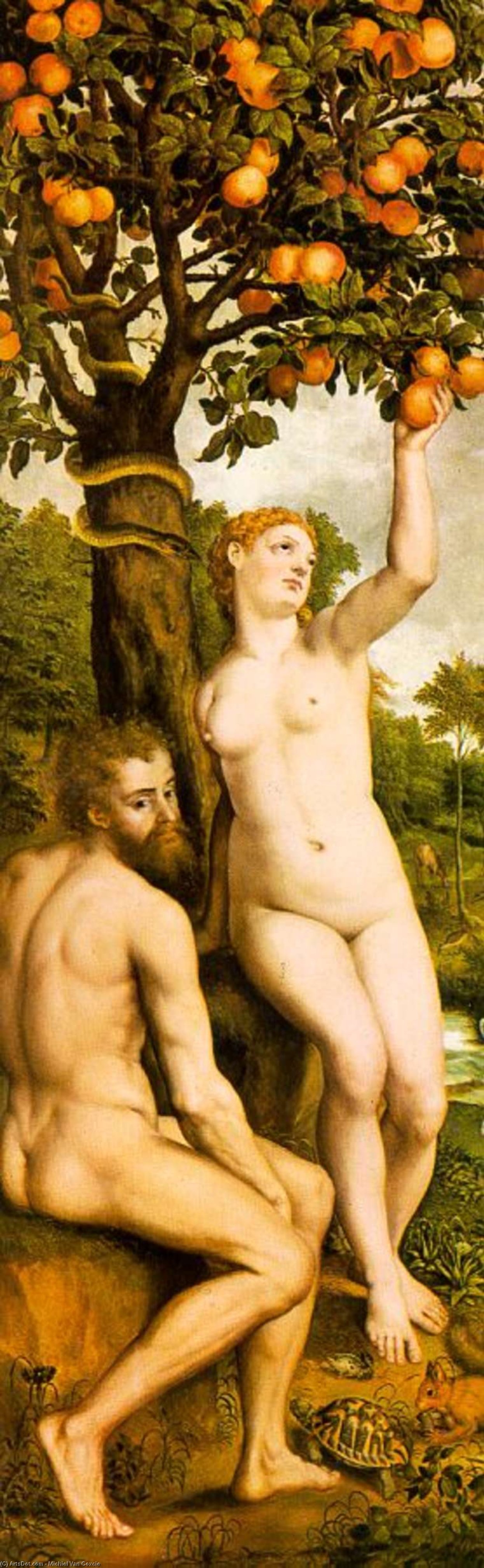 Buy Museum Art Reproductions Original Sin by Michiel Van Coxcie (1499-1592, Belgium) | ArtsDot.com