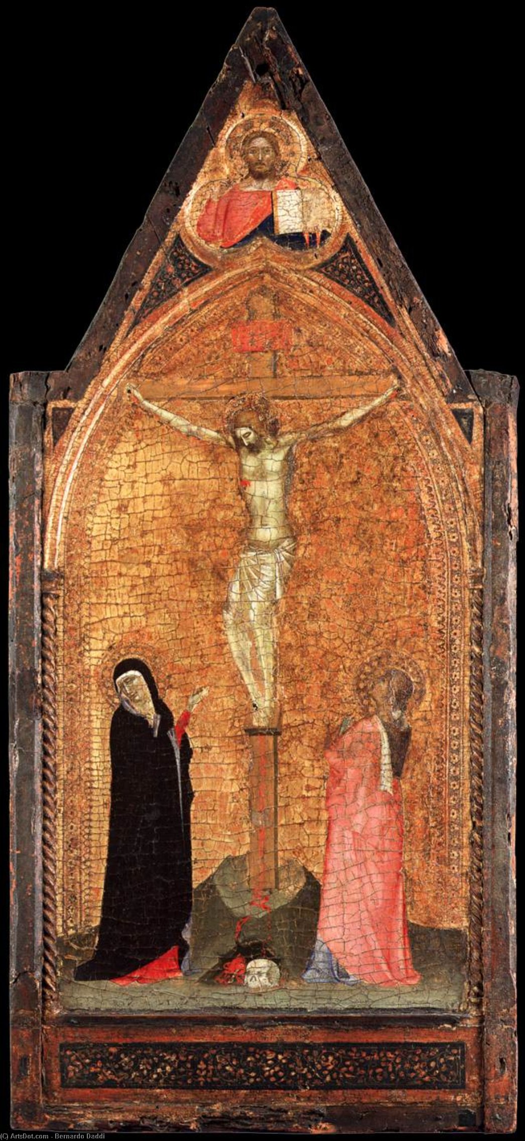 Buy Museum Art Reproductions Crucifixion, 1340 by Bernardo Daddi (1290-1348, Italy) | ArtsDot.com