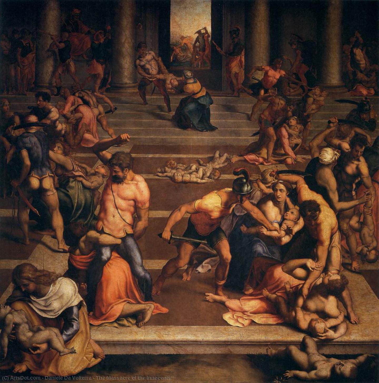 Order Paintings Reproductions The Massacre of the Innocents, 1557 by Daniele Da Volterra (1509-1566, Italy) | ArtsDot.com