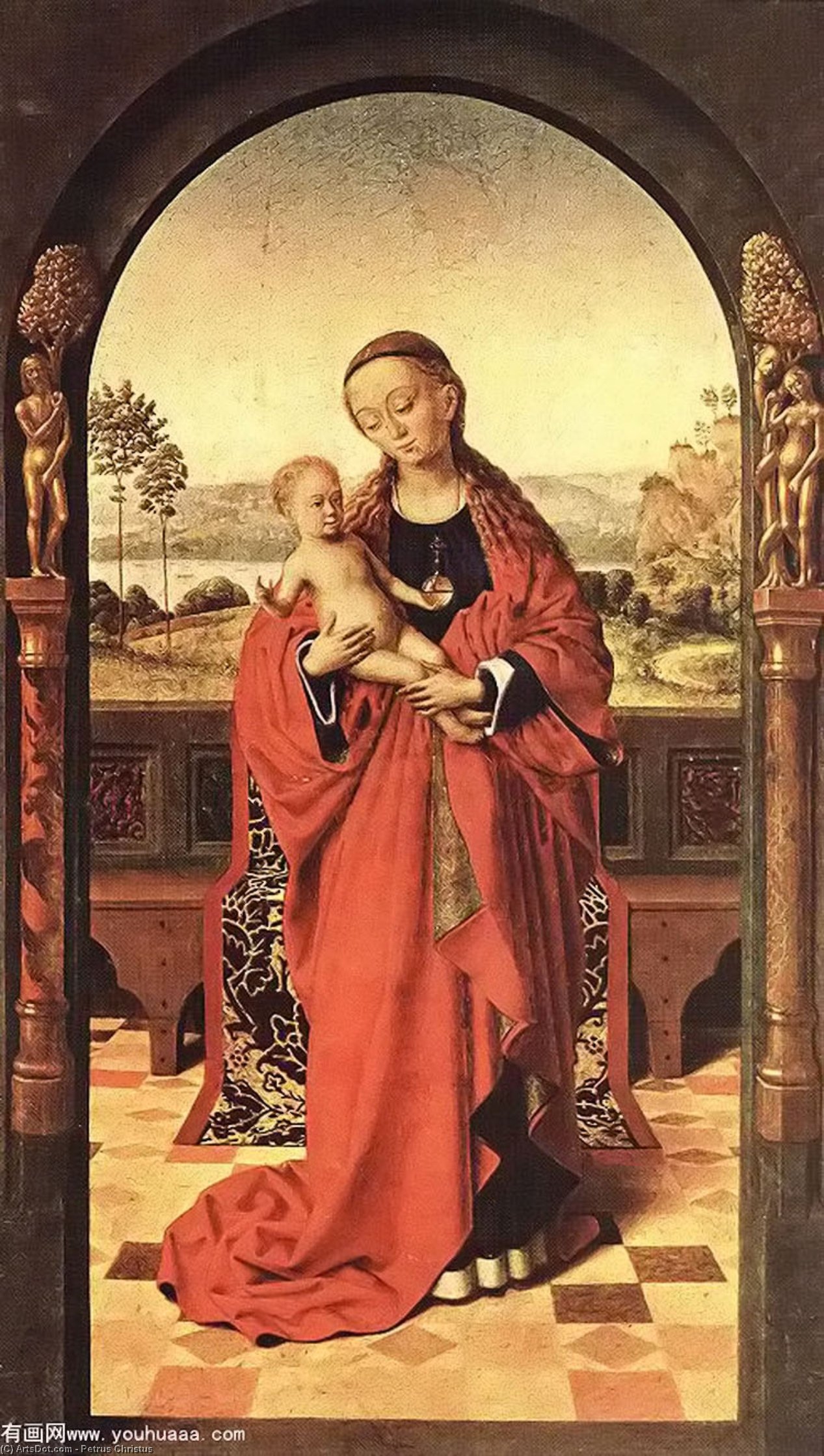Order Oil Painting Replica Madonna, 1445 by Petrus Christus (1465-1476, Belgium) | ArtsDot.com