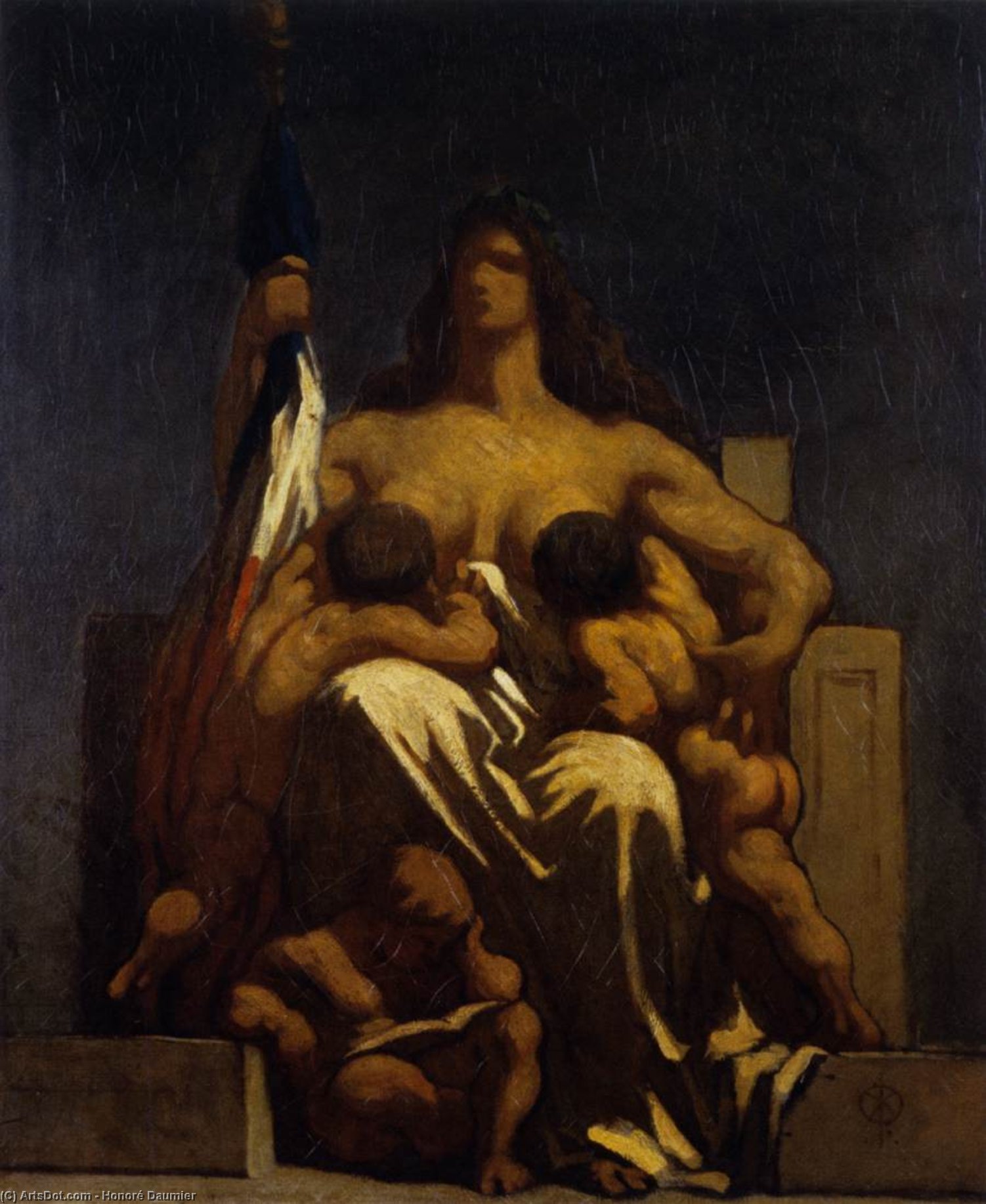 Buy Museum Art Reproductions The Republic, 1848 by Honoré Daumier (1808-1879, France) | ArtsDot.com