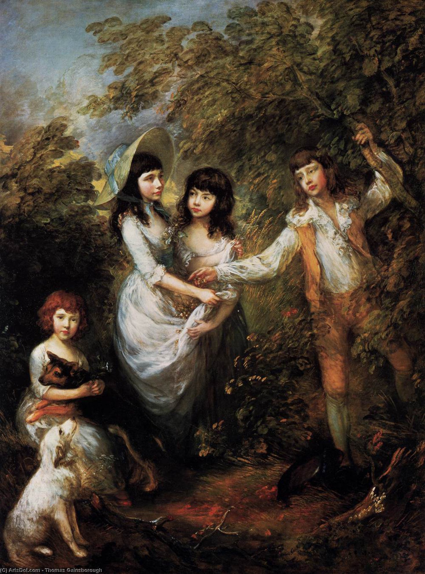 Order Oil Painting Replica The Marsham Children, 1787 by Thomas Gainsborough (1727-1788, United Kingdom) | ArtsDot.com