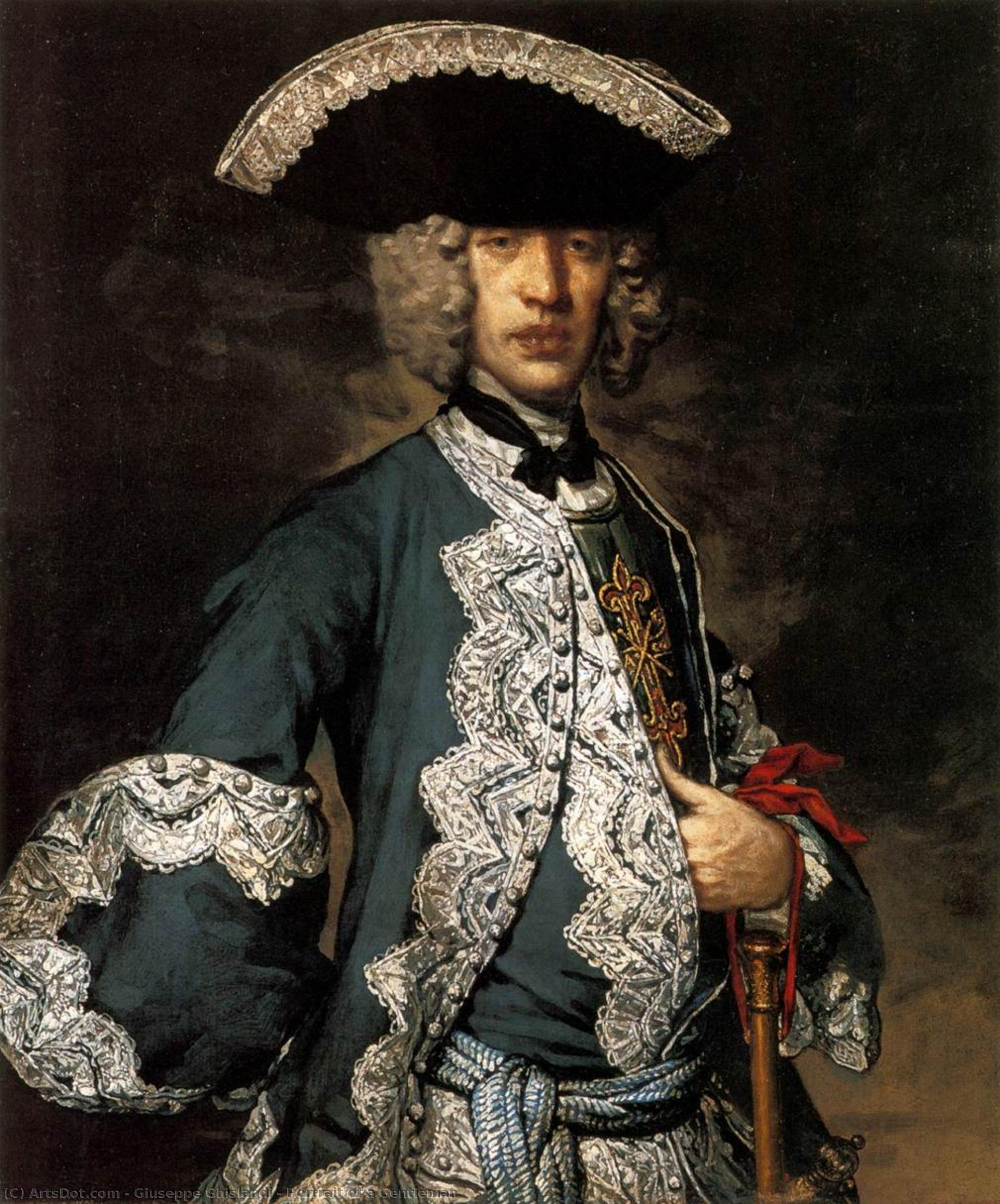 Order Artwork Replica Portrait of a Gentleman, 1740 by Giuseppe Ghislandi (1655-1743, Italy) | ArtsDot.com