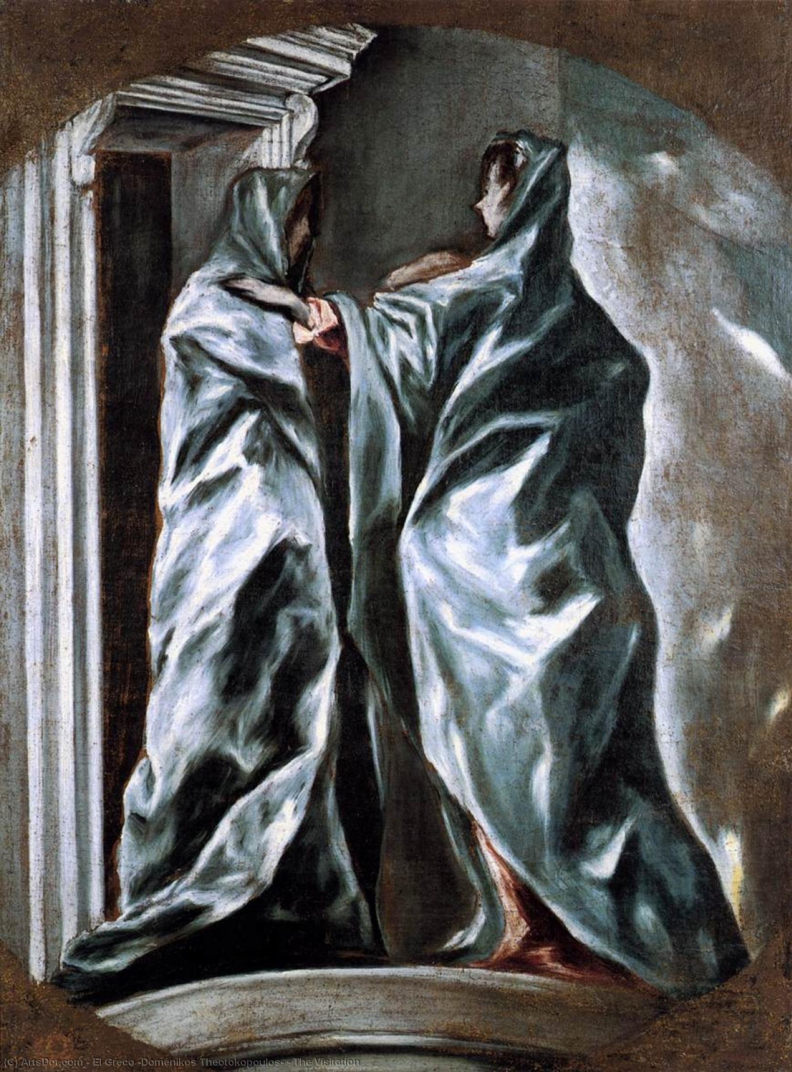 Ordinare Riproduzioni Di Quadri La Visitazione, 1610 di El Greco (Doménikos Theotokopoulos) (1541-1614, Greece) | ArtsDot.com