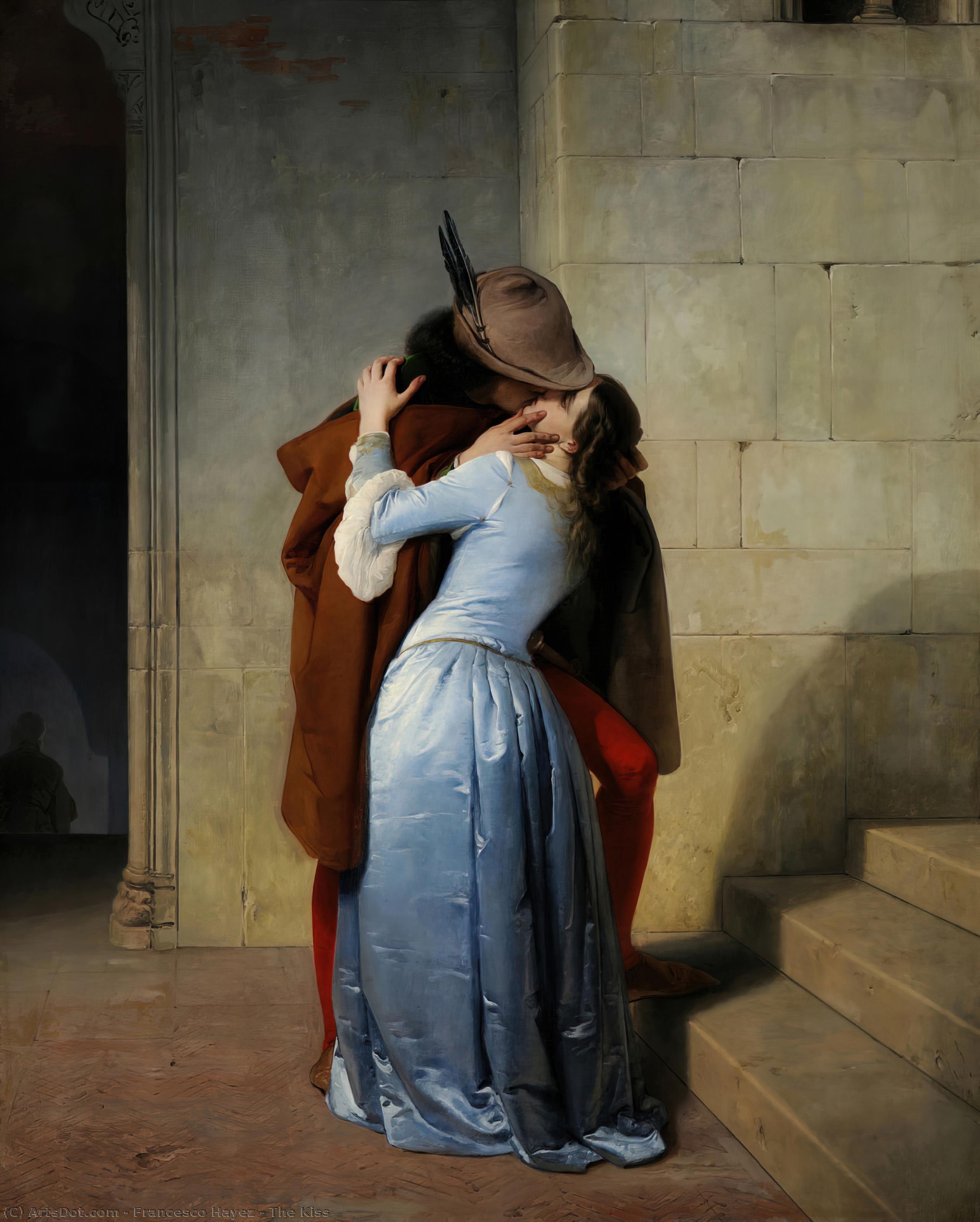 Order Oil Painting Replica The Kiss, 1859 by Francesco Hayez (1791-1882, Italy) | ArtsDot.com