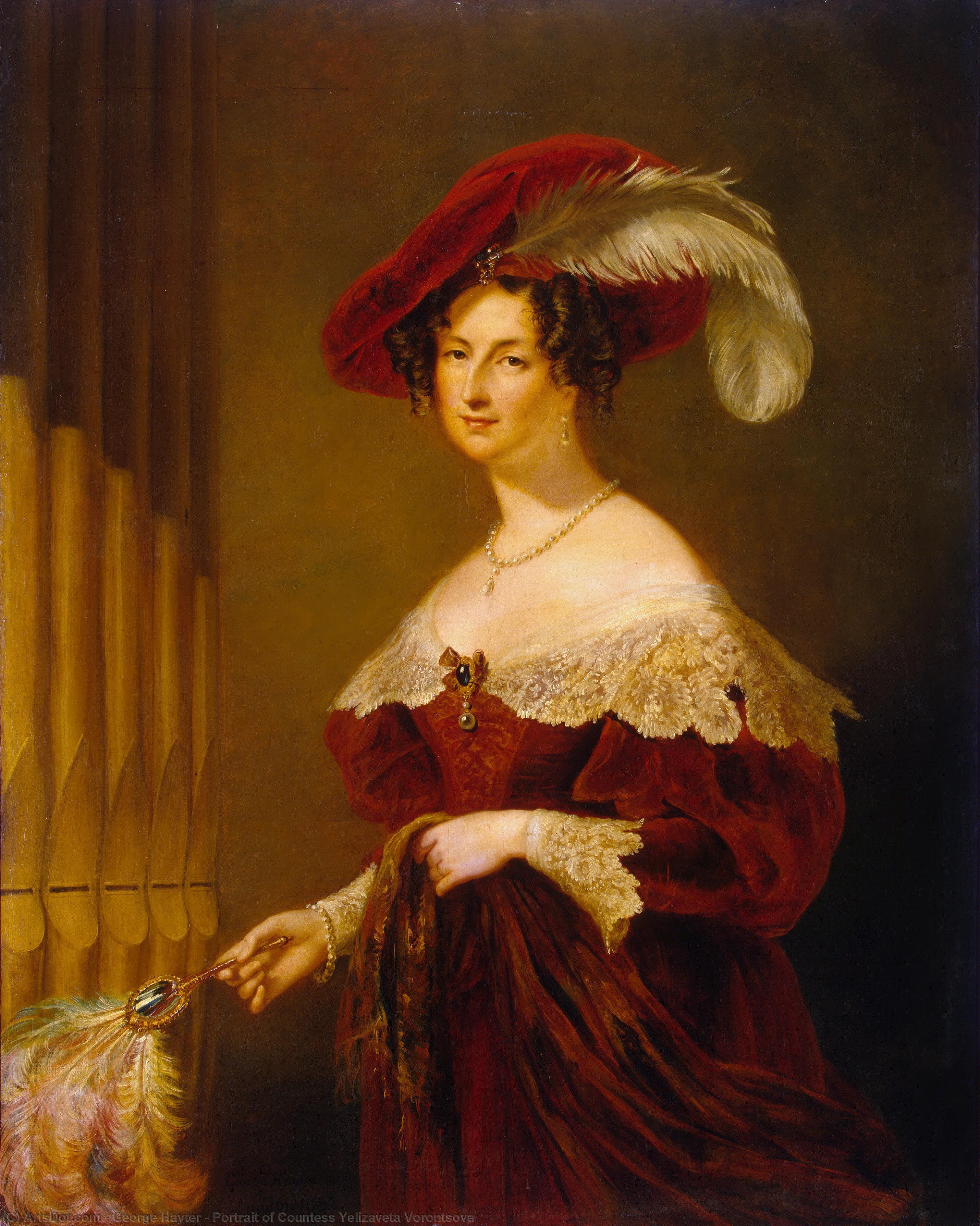 Buy Museum Art Reproductions Portrait of Countess Yelizaveta Vorontsova, 1832 by George Hayter (1792-1871, United Kingdom) | ArtsDot.com