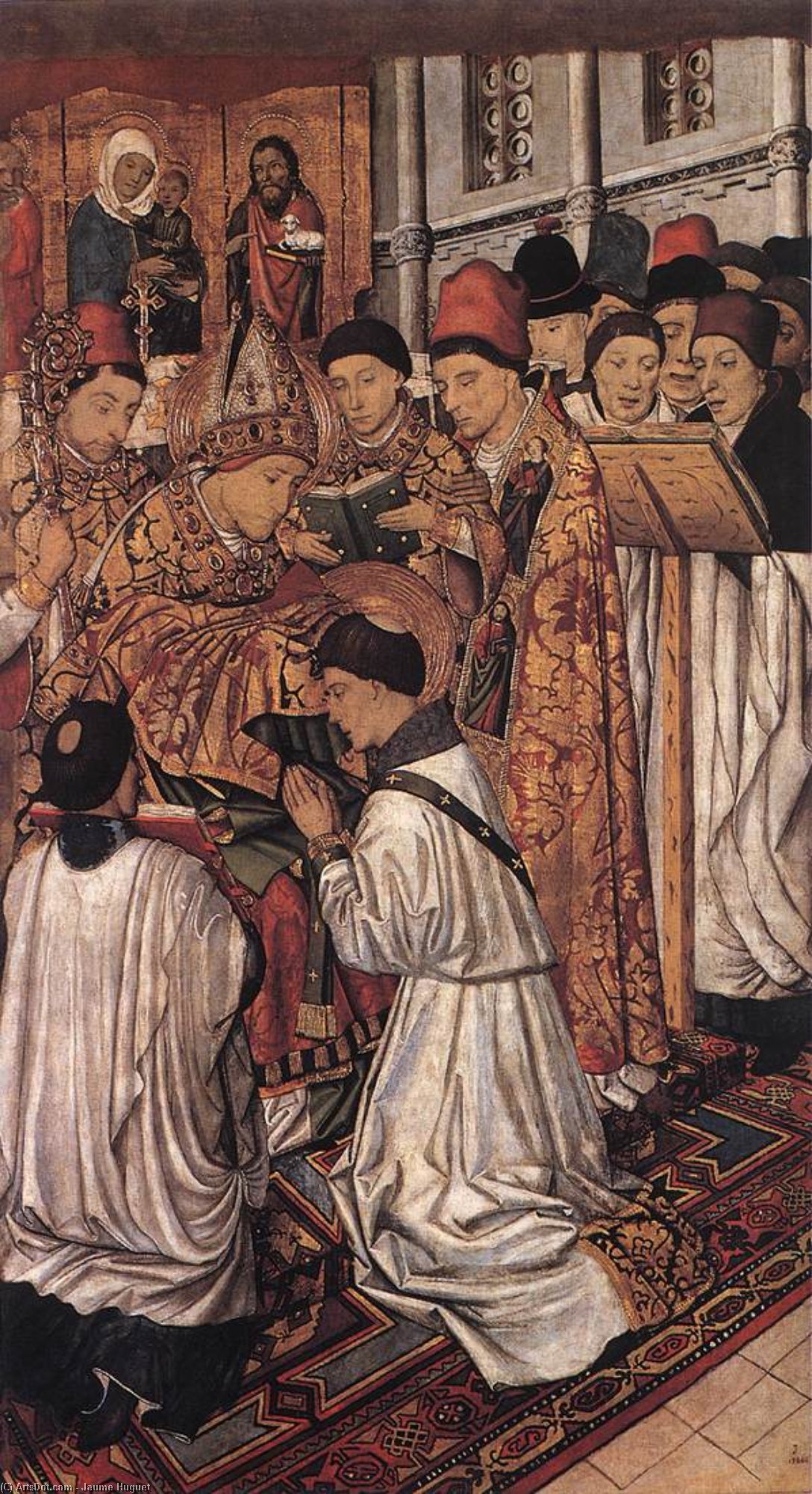 順序 絵画のコピー Vinzenz の Altarpiece 。, 1458 バイ Jaume Huguet (1412-1492, Spain) | ArtsDot.com