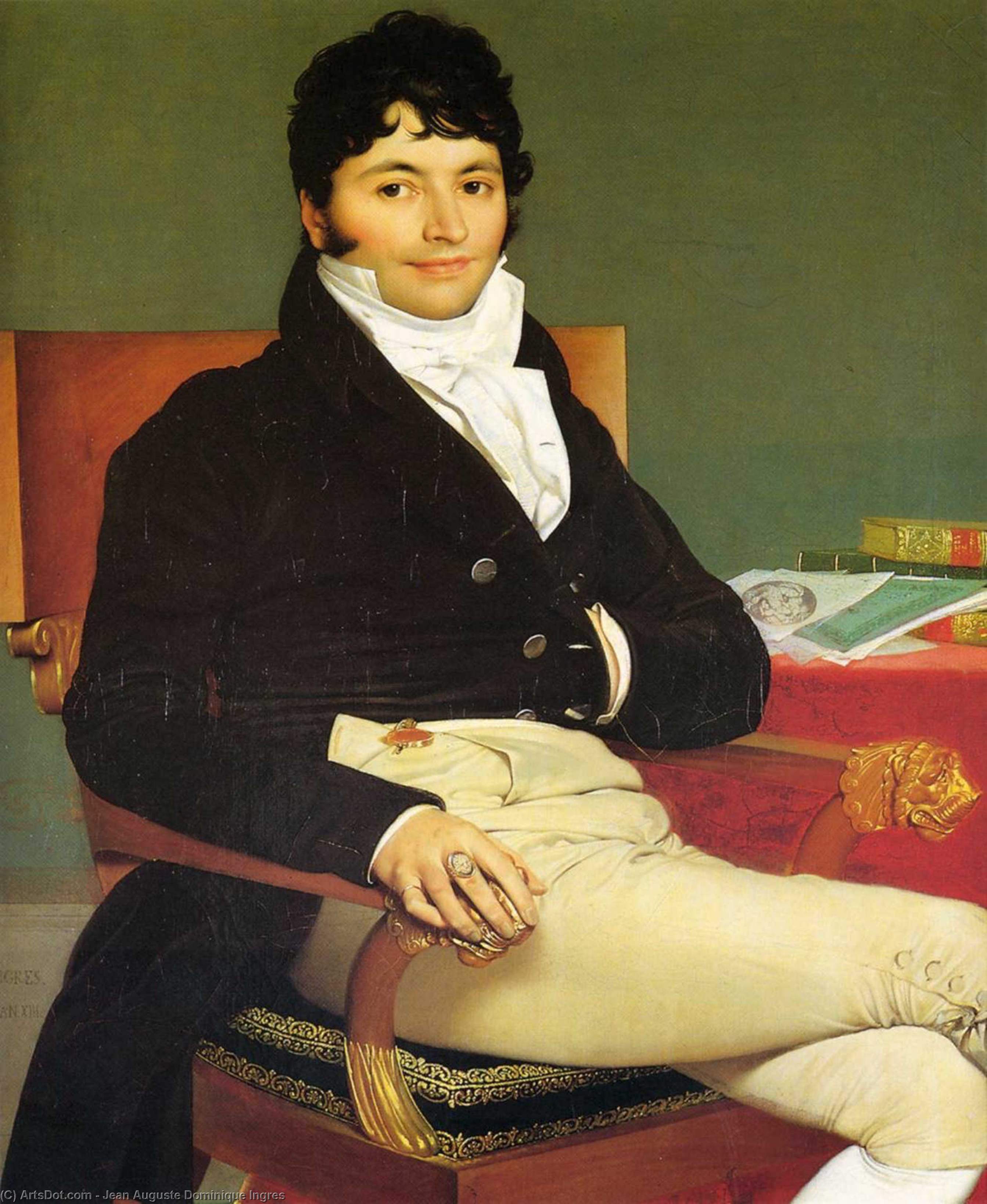 Buy Museum Art Reproductions Monsieur Rivière, 1805 by Jean Auguste Dominique Ingres (1780-1867, France) | ArtsDot.com