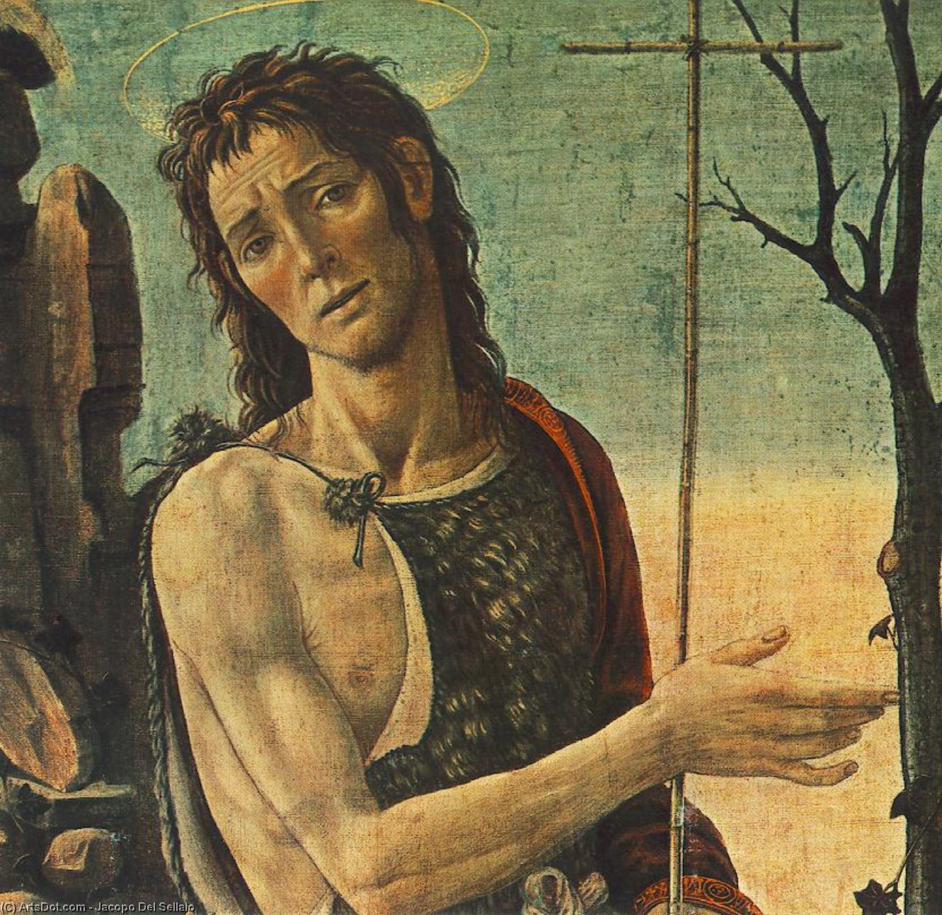 Buy Museum Art Reproductions St John the Baptist (detail) by Jacopo Del Sellaio (1442-1493, Italy) | ArtsDot.com