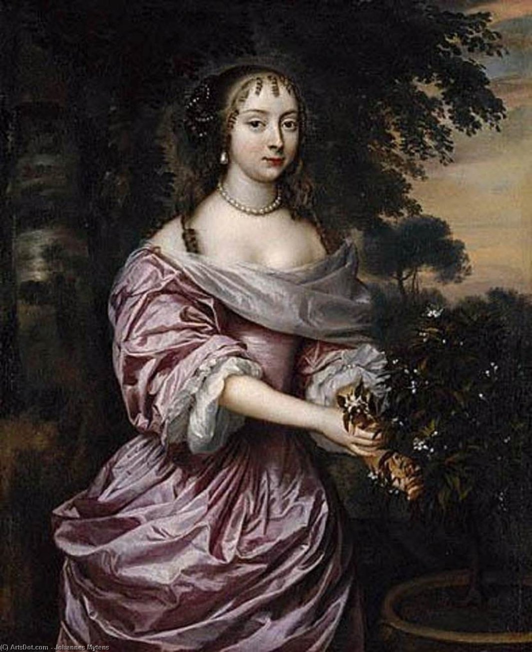 Buy Museum Art Reproductions Portrait of a Woman, 1665 by Johannes Mytens (1614-1670, Netherlands) | ArtsDot.com