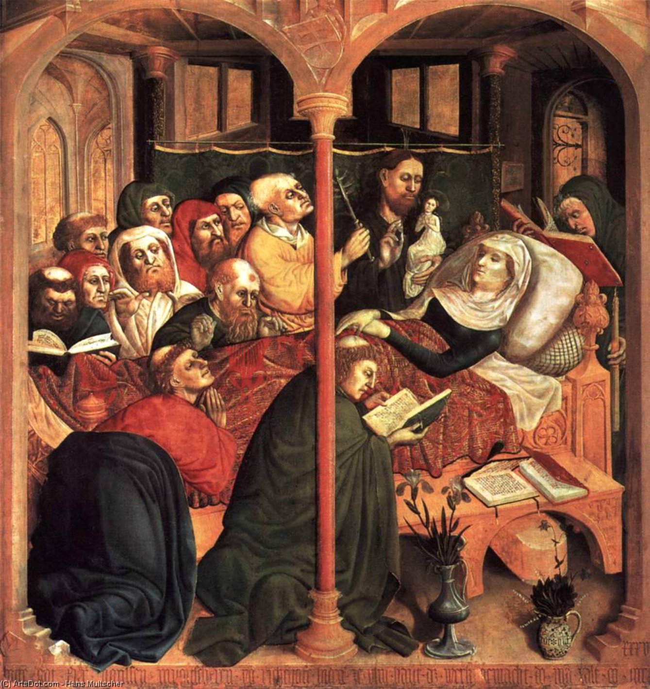 Order Art Reproductions The Death of the Virgin, 1437 by Hans Multscher (1400-1467, Germany) | ArtsDot.com